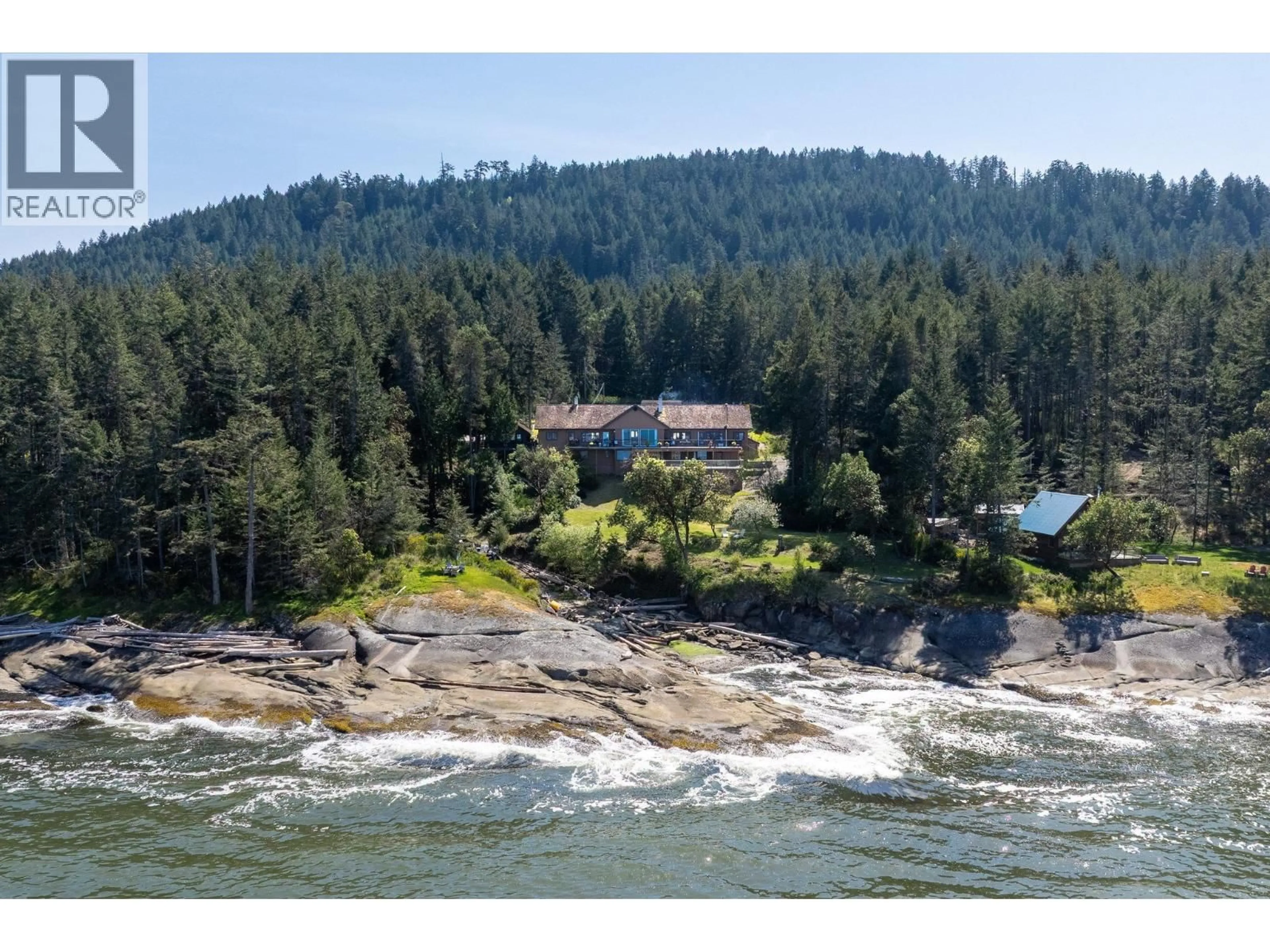 A pic from outside/outdoor area/front of a property/back of a property/a pic from drone, water/lake/river/ocean view for 474 STICKS ALLISON ROAD, Galiano Island British Columbia V0N1P0