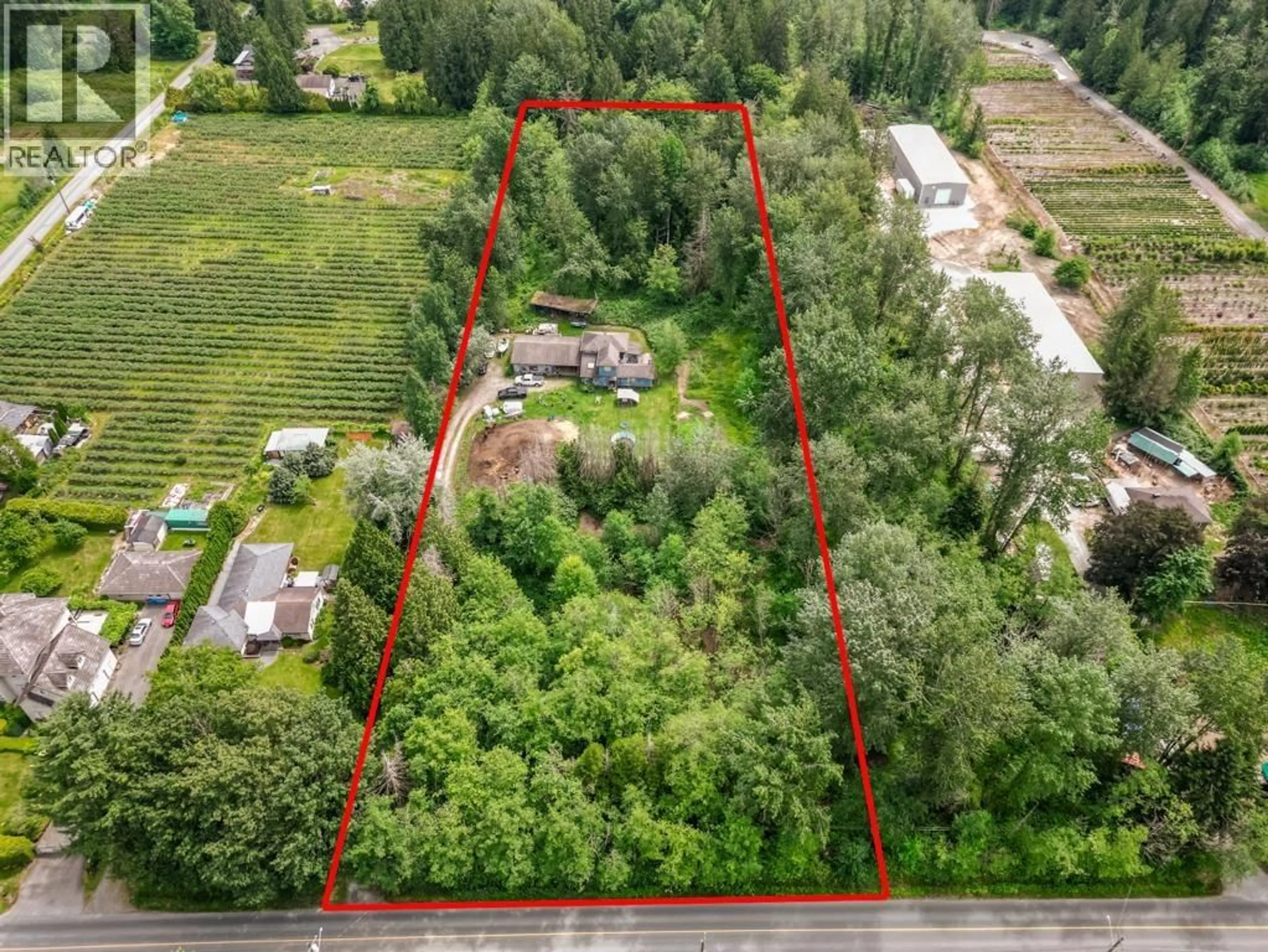 A pic from outside/outdoor area/front of a property/back of a property/a pic from drone, forest/trees view for 12478 248 STREET, Maple Ridge British Columbia V4R1K1