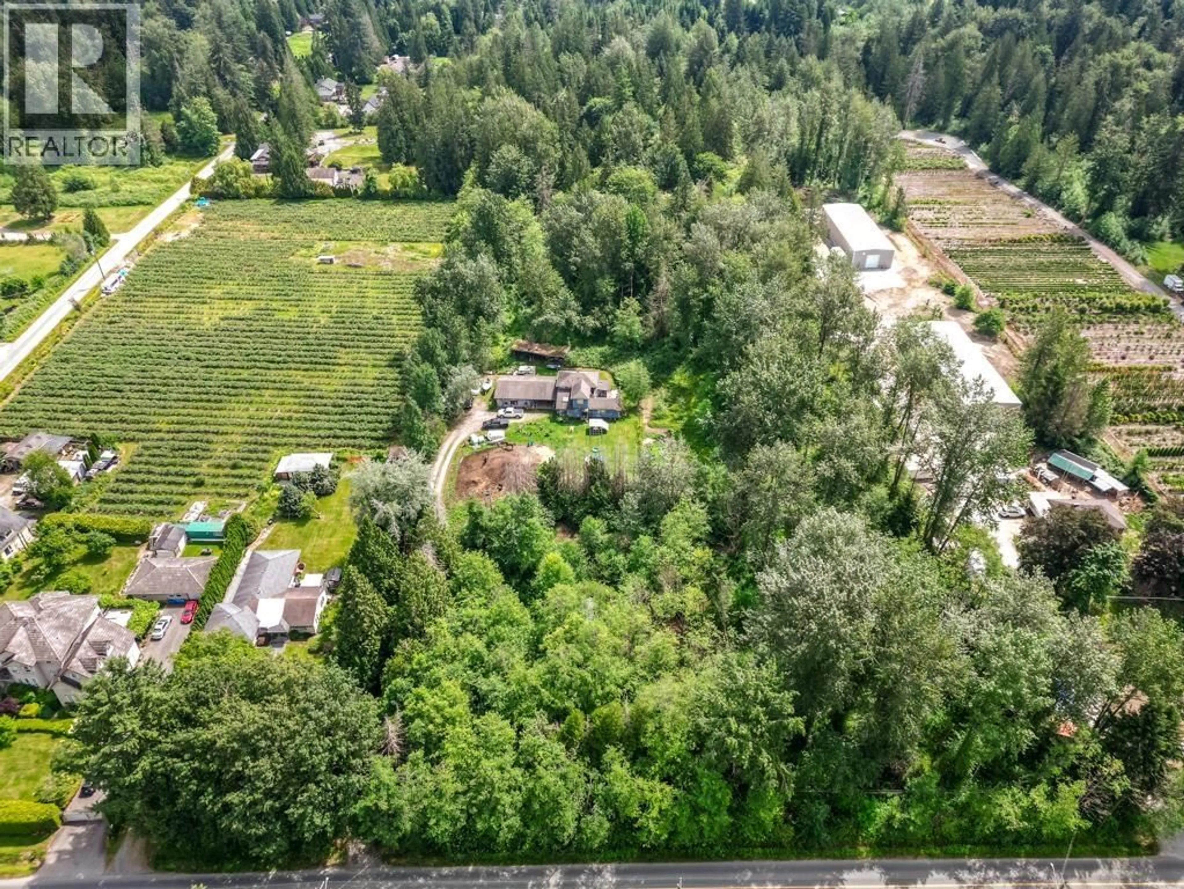 A pic from outside/outdoor area/front of a property/back of a property/a pic from drone, forest/trees view for 12478 248 STREET, Maple Ridge British Columbia V4R1K1