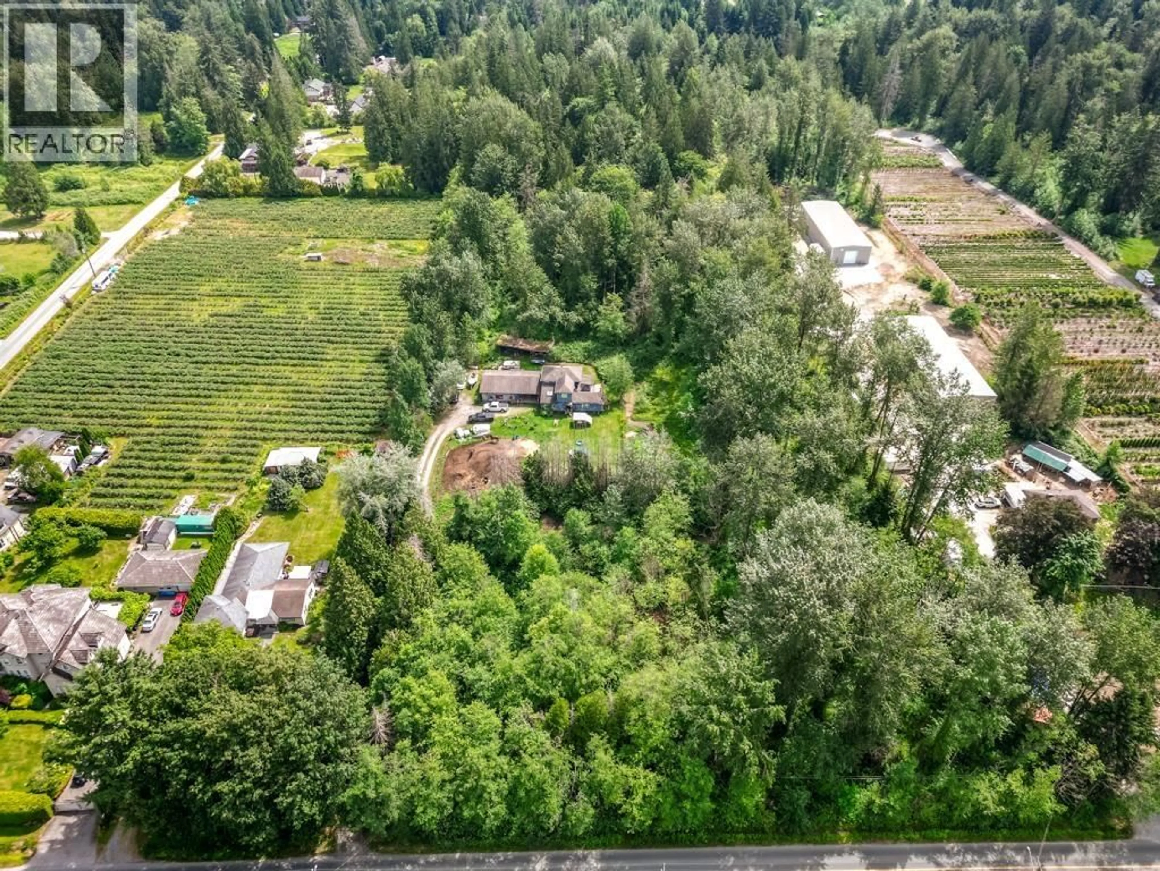 A pic from outside/outdoor area/front of a property/back of a property/a pic from drone, forest/trees view for 12478 248 STREET, Maple Ridge British Columbia V4R1K1