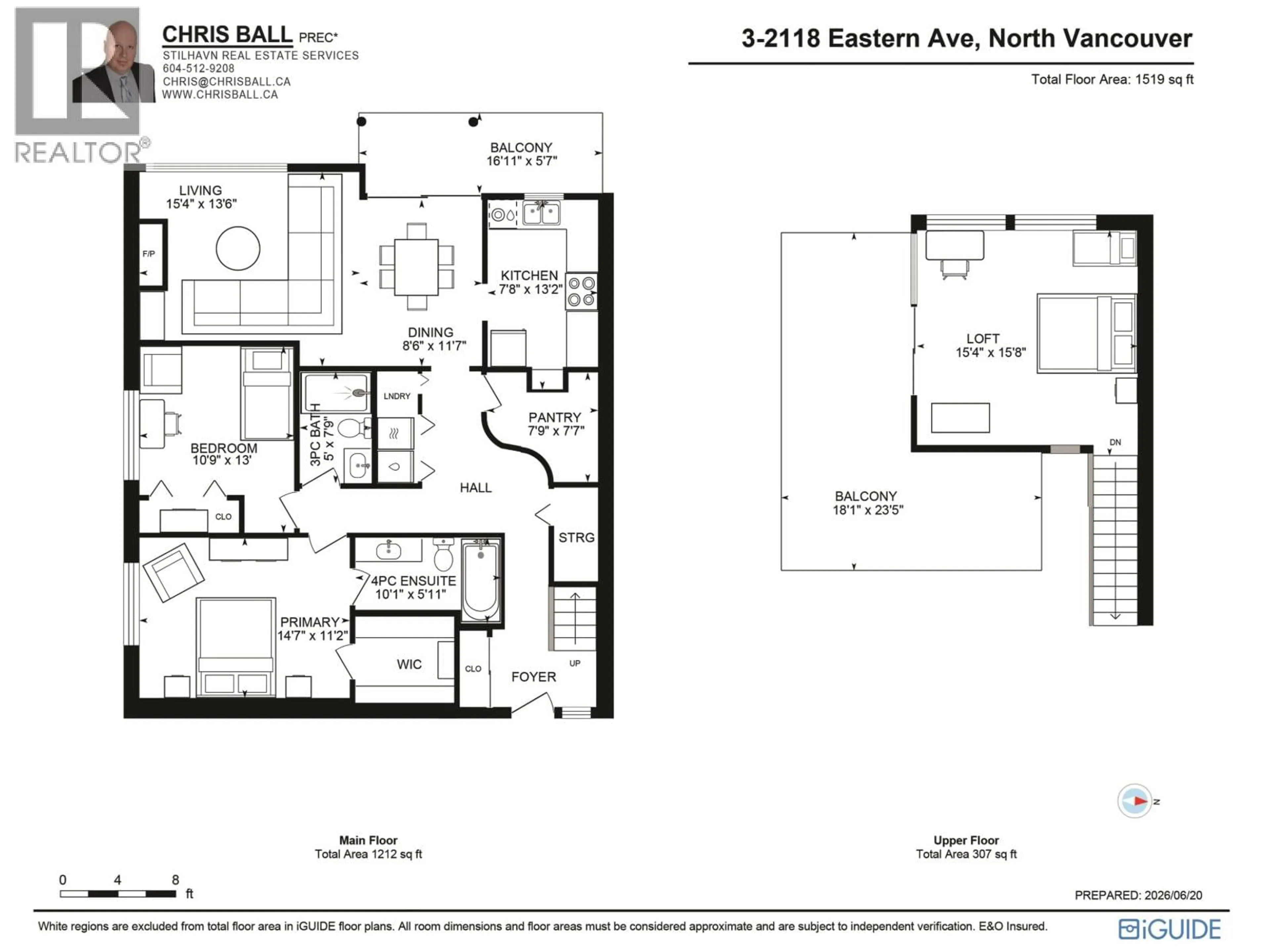 Floor plan for 210 - 5281 OAKMOUNT CRESCENT, Burnaby British Columbia V5H4S7