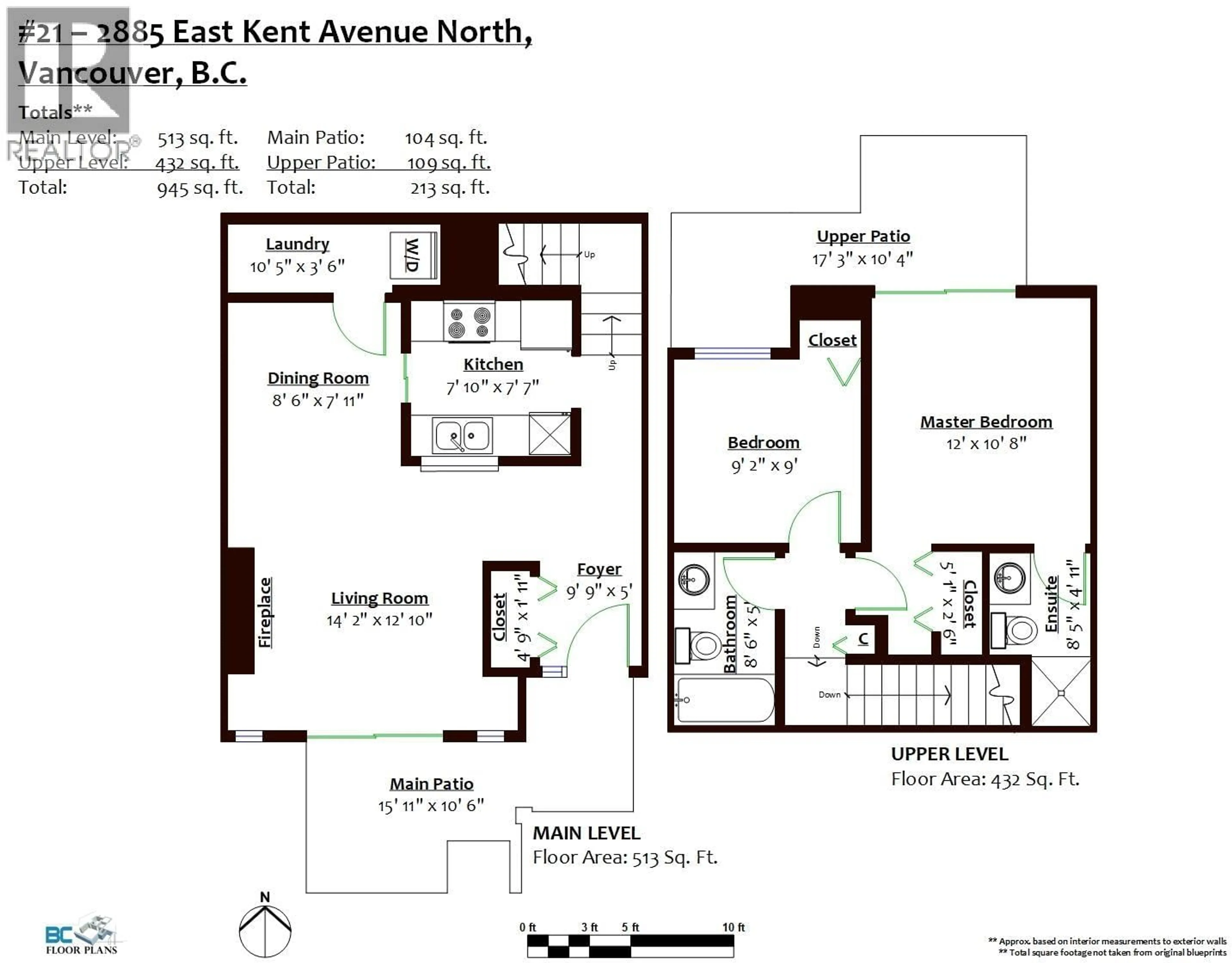 Floor plan for 21 - 2885 E KENT AVENUE NORTH, Vancouver British Columbia V5S3T9