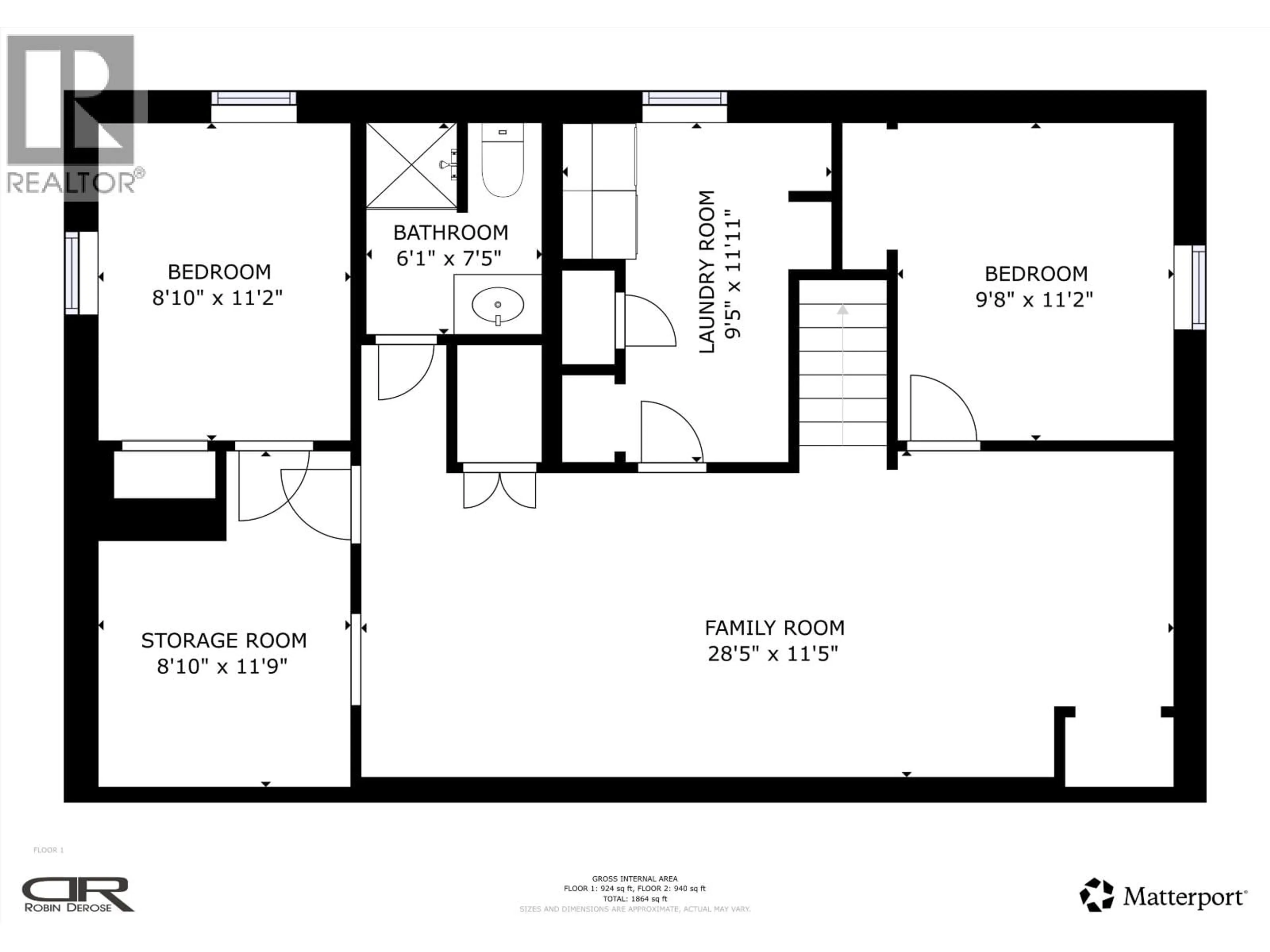 Floor plan for 10116 110 AVENUE, Fort St. John British Columbia V1J2T2