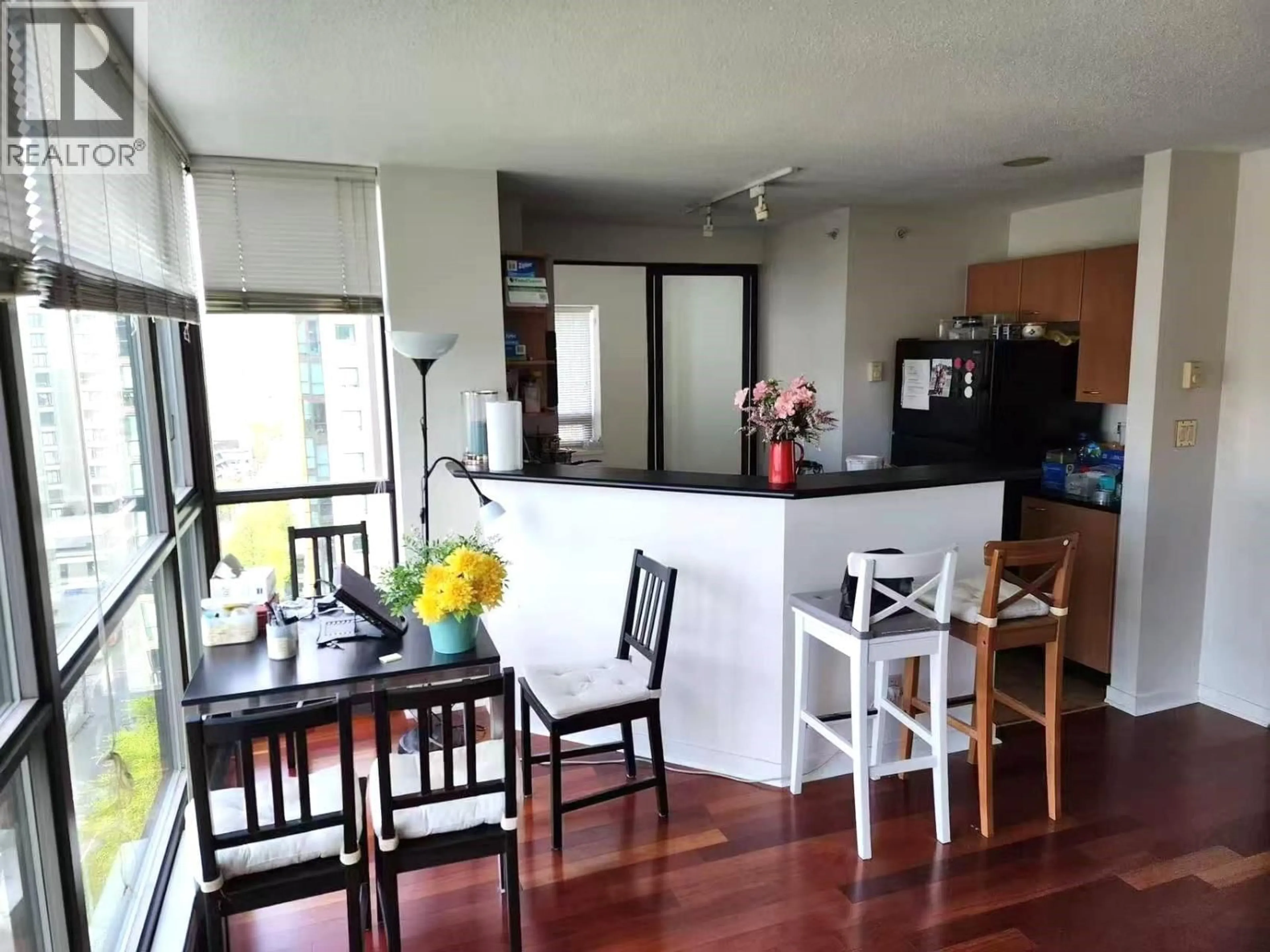Open concept kitchen, wood/laminate floor for 1208 - 1331 ALBERNI STREET, Vancouver British Columbia V6E4S1