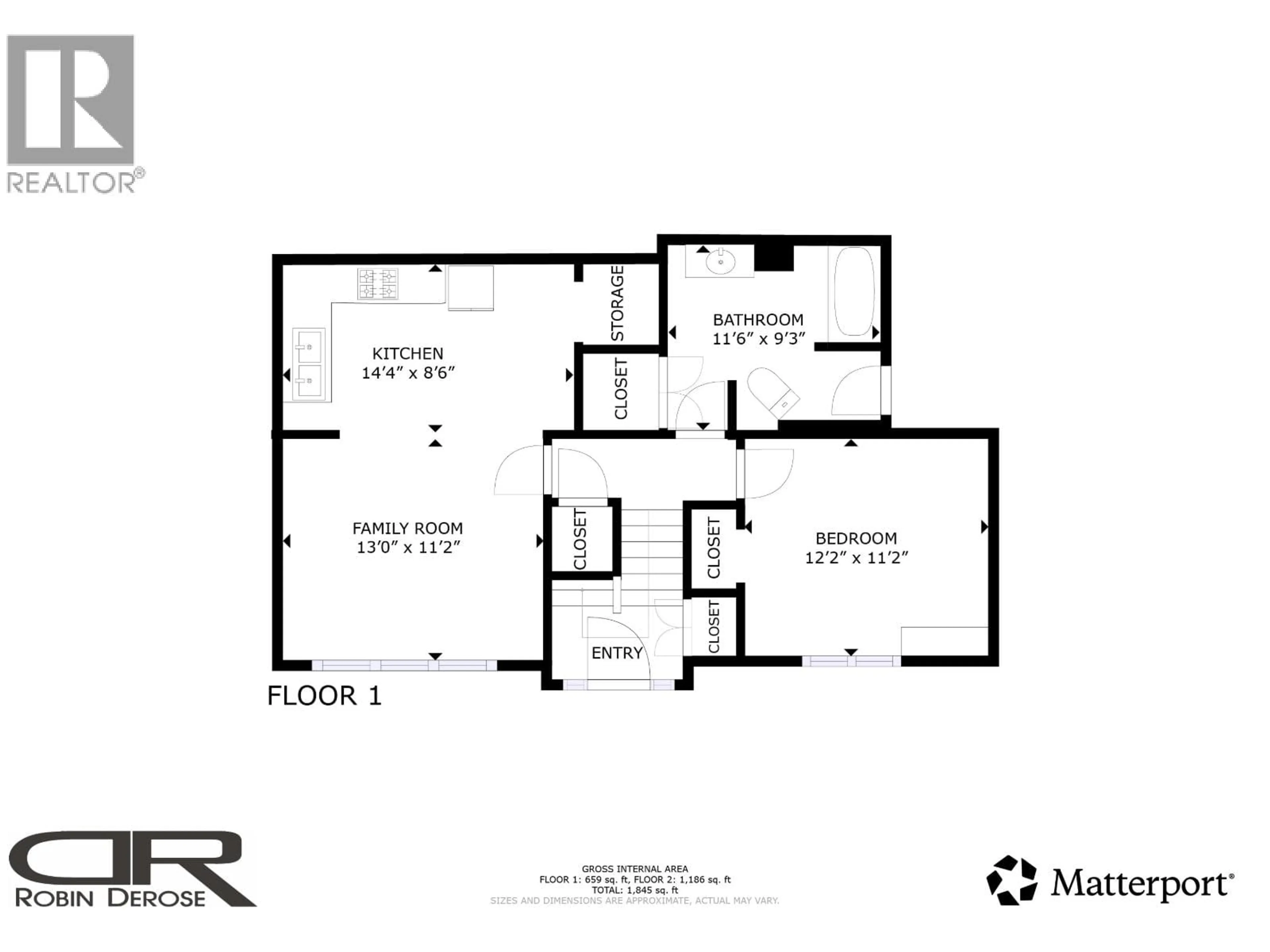 Floor plan for 11015 102 STREET, Fort St. John British Columbia V1J4C2