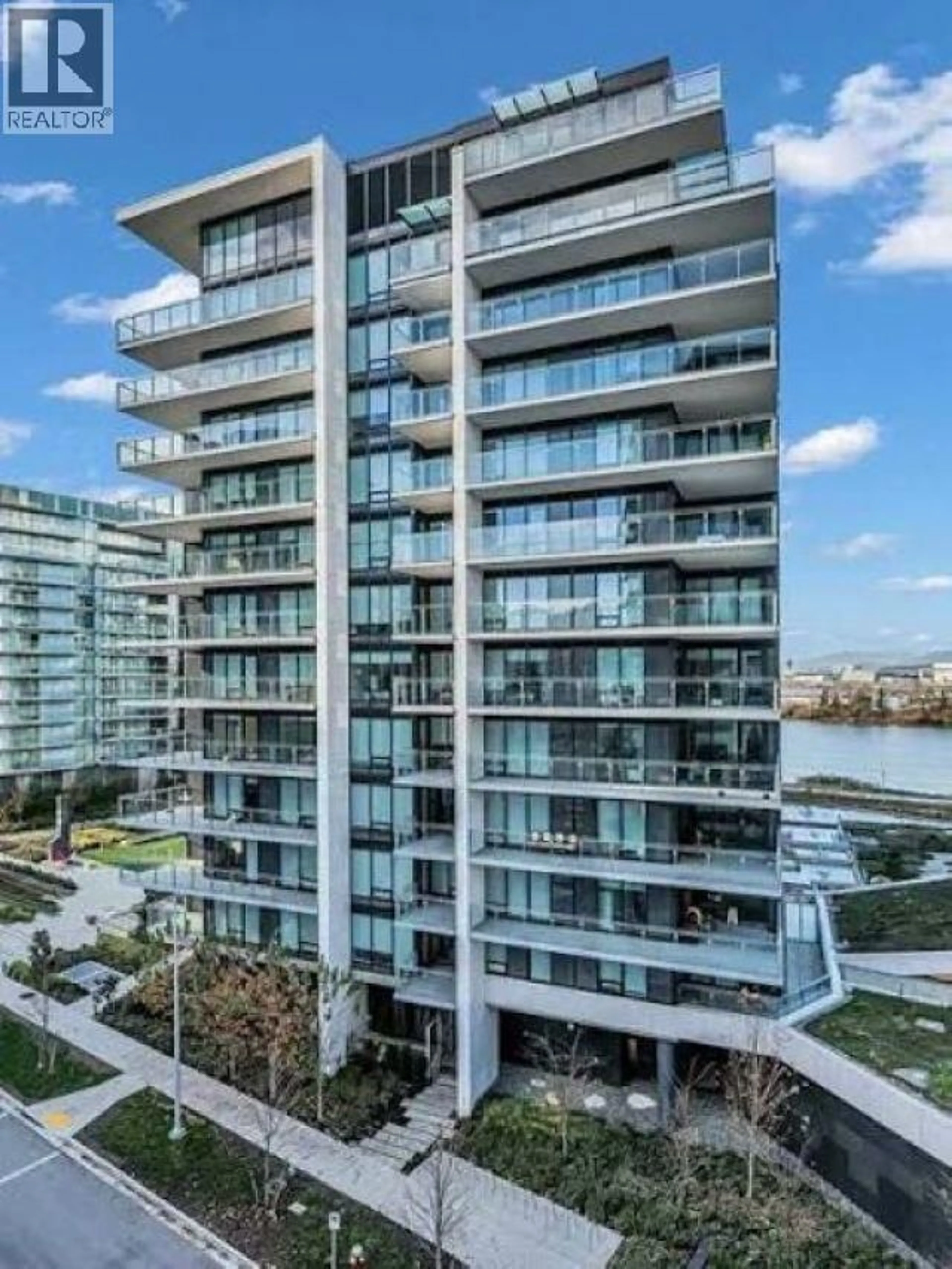 A pic from outside/outdoor area/front of a property/back of a property/a pic from drone, water/lake/river/ocean view for 407 - 6855 PEARSON WAY, Richmond British Columbia V7C0E9