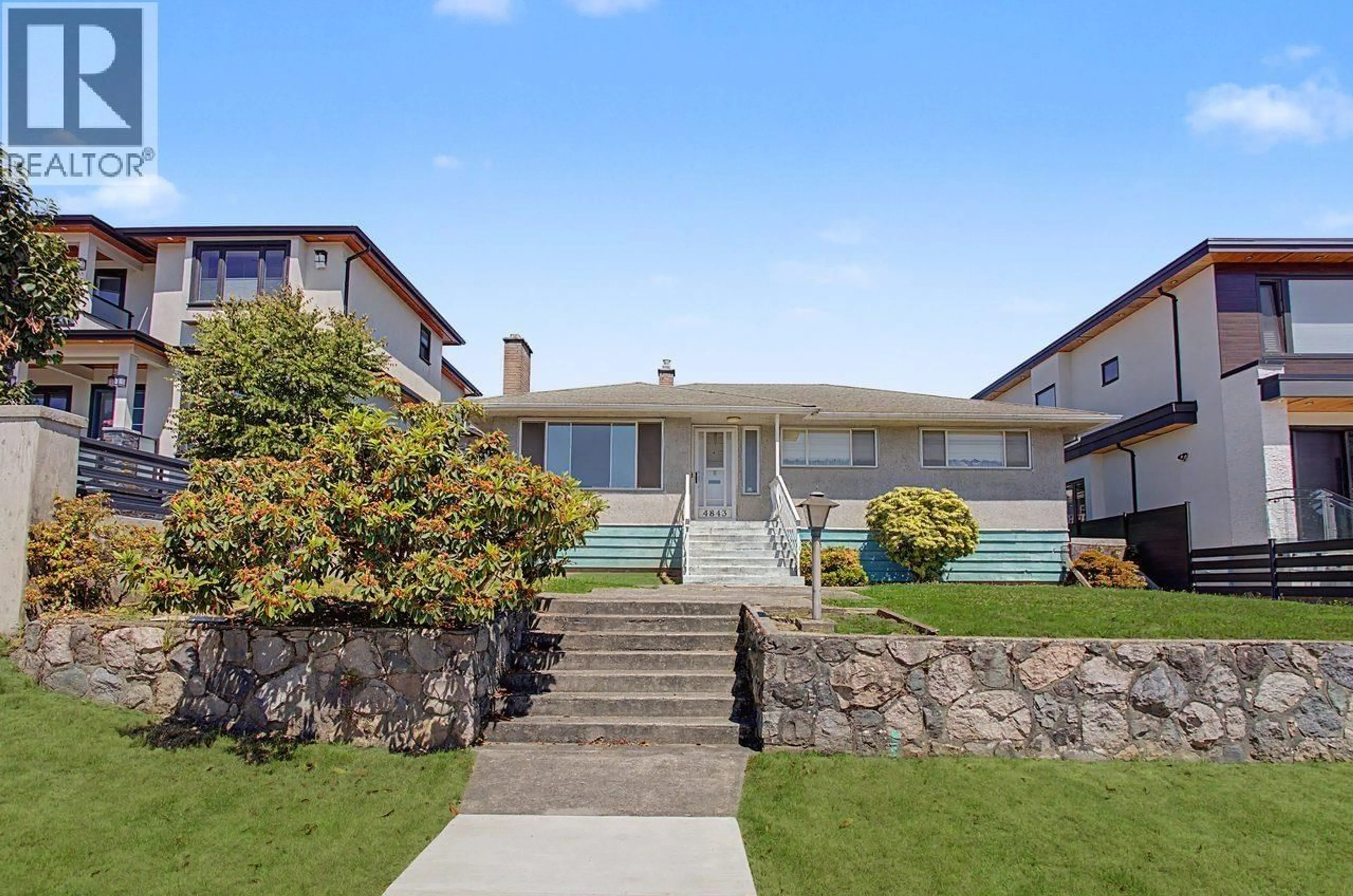 Home with vinyl exterior material, street for 4843 VENABLES STREET, Burnaby British Columbia V5C3A9