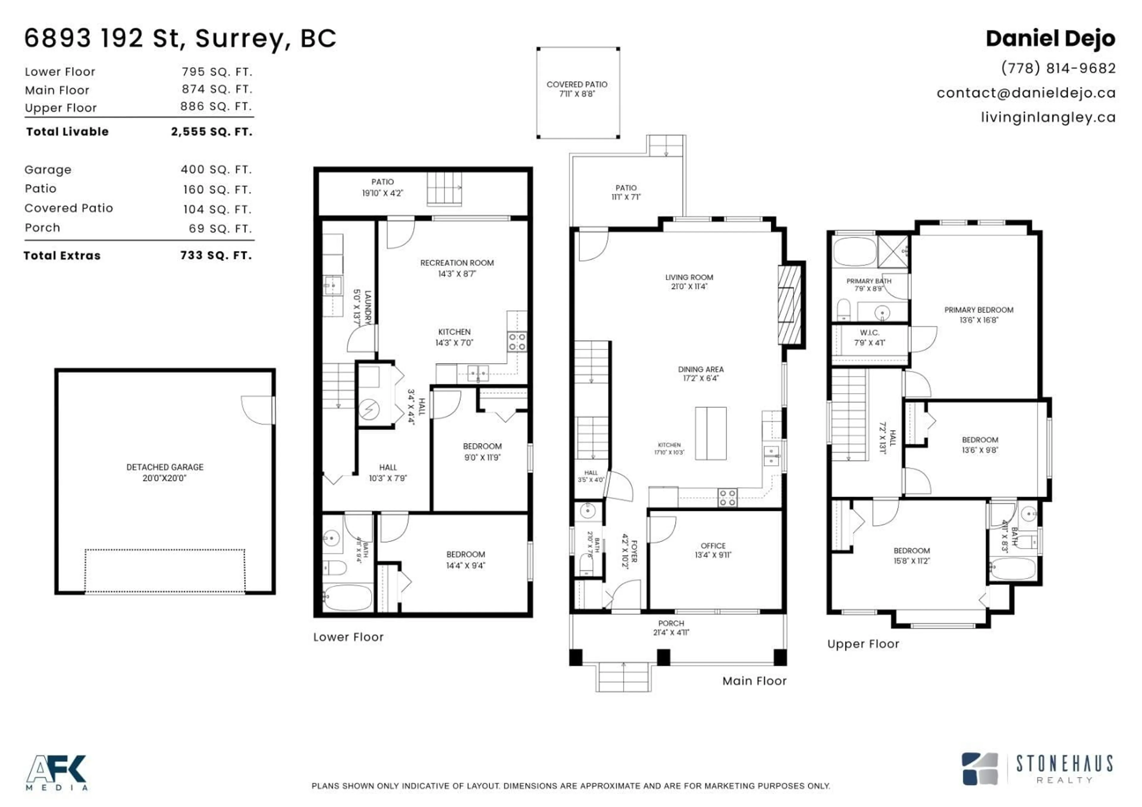 Floor plan for 6893 192ND STREET, Surrey British Columbia V4N5P6