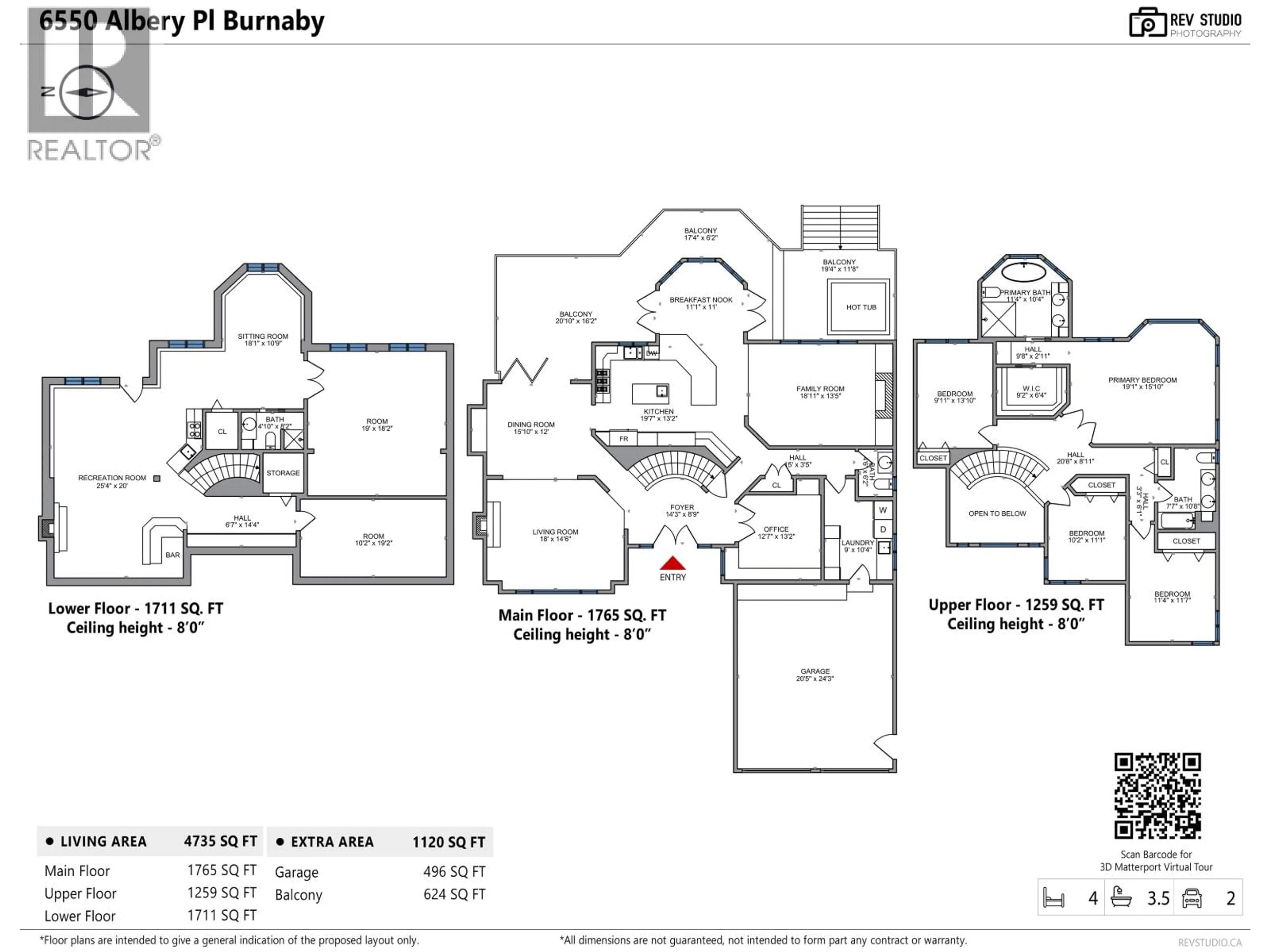 Floor plan for 6550 ALBERY PLACE, Burnaby British Columbia V5E4G2