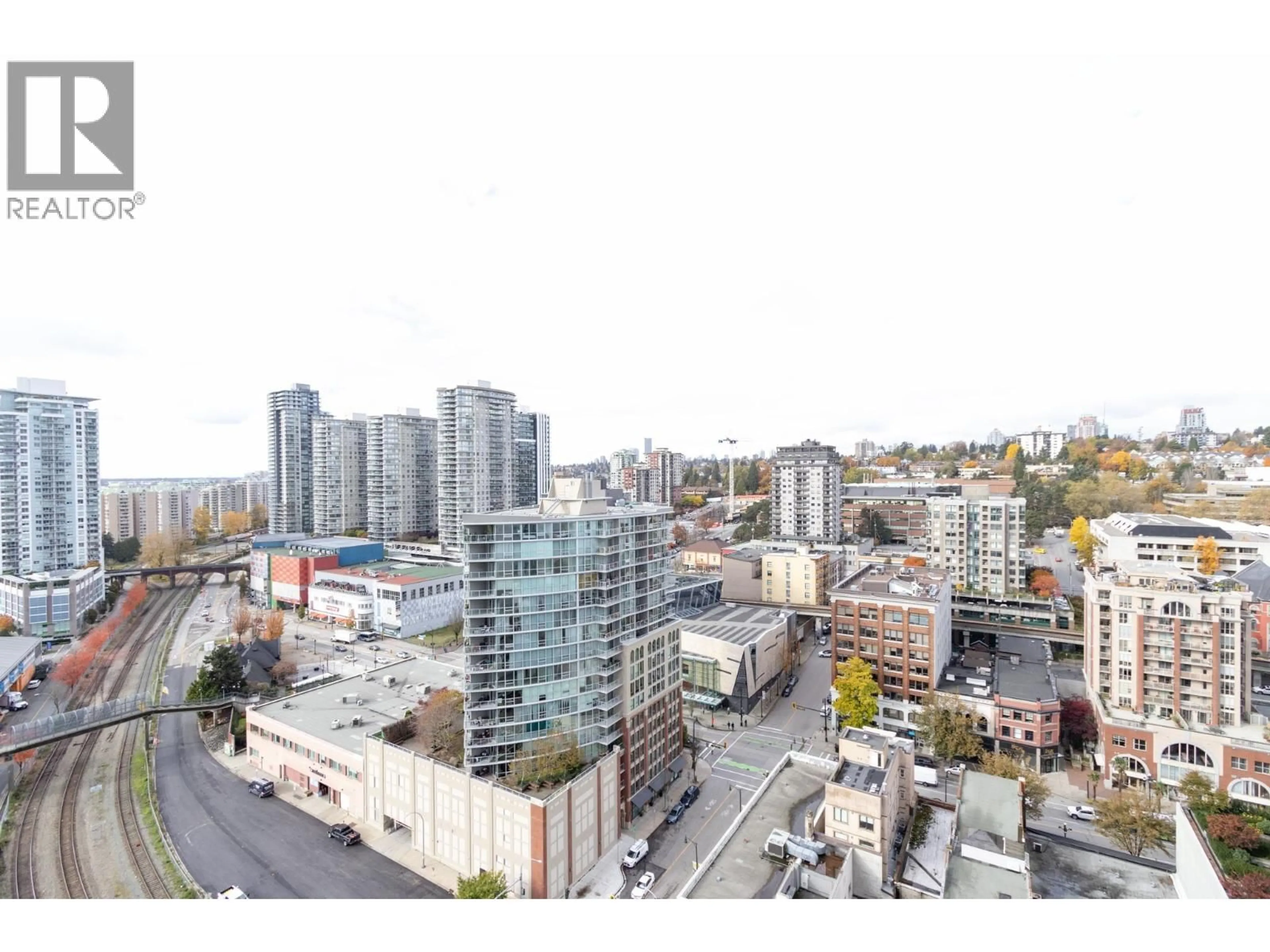 A pic from outside/outdoor area/front of a property/back of a property/a pic from drone, city buildings view from balcony for 1704 - 680 QUAYSIDE DRIVE, New Westminster British Columbia V3M0P2
