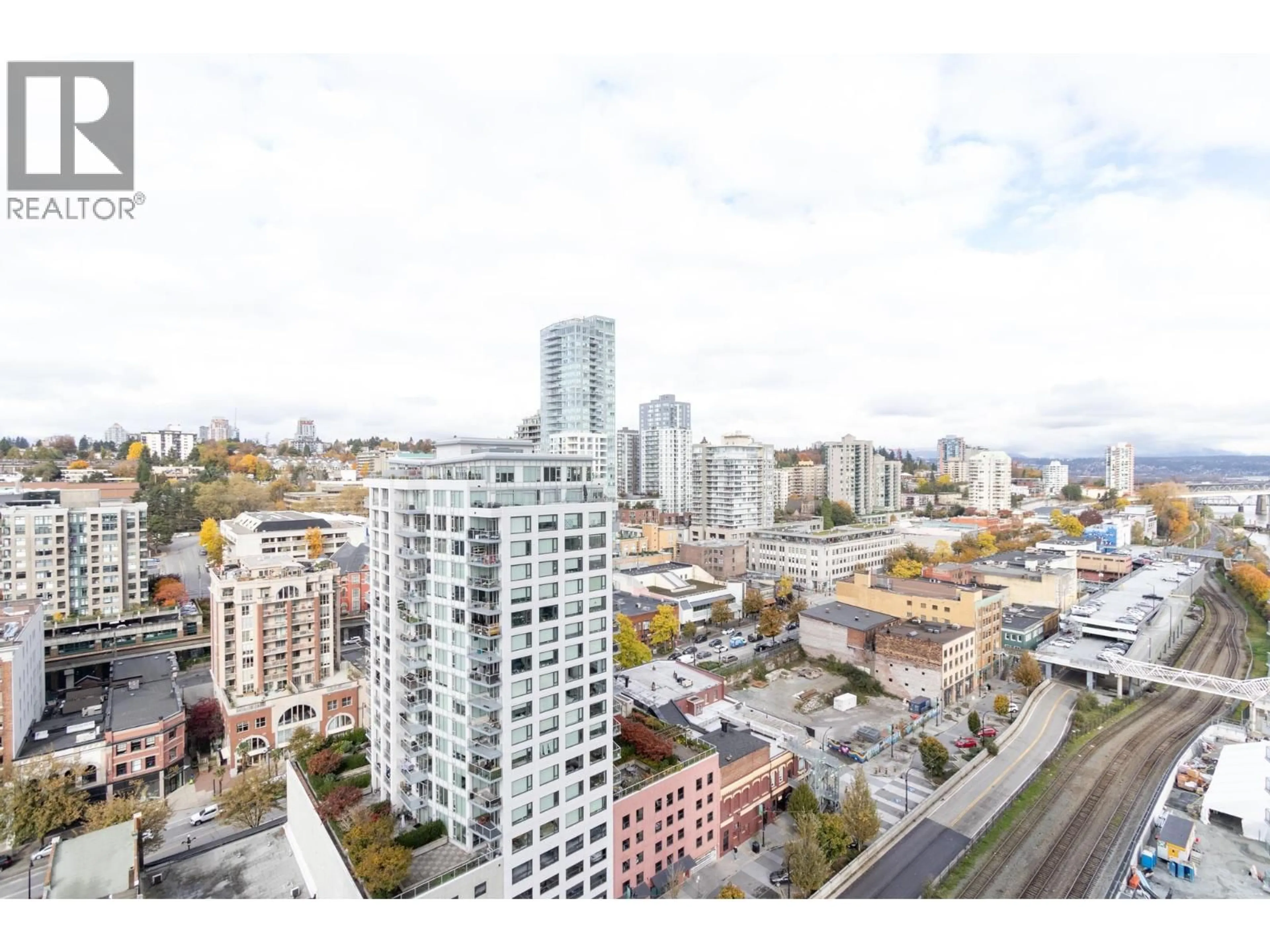 A pic from outside/outdoor area/front of a property/back of a property/a pic from drone, city buildings view from balcony for 1704 - 680 QUAYSIDE DRIVE, New Westminster British Columbia V3M0P2