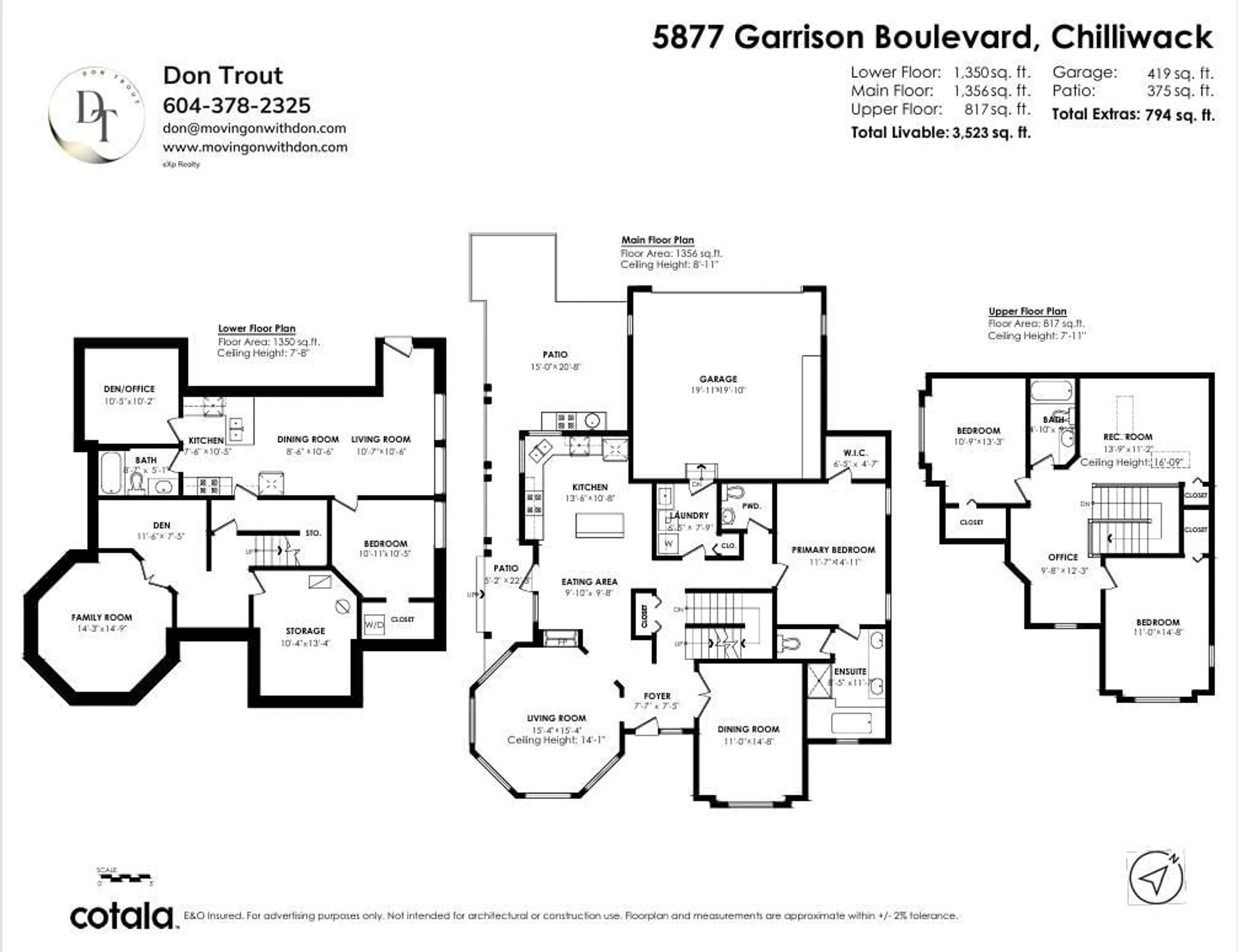 Floor plan for 5877 GARRISON BOULEVARD, Chilliwack British Columbia V2R5X8