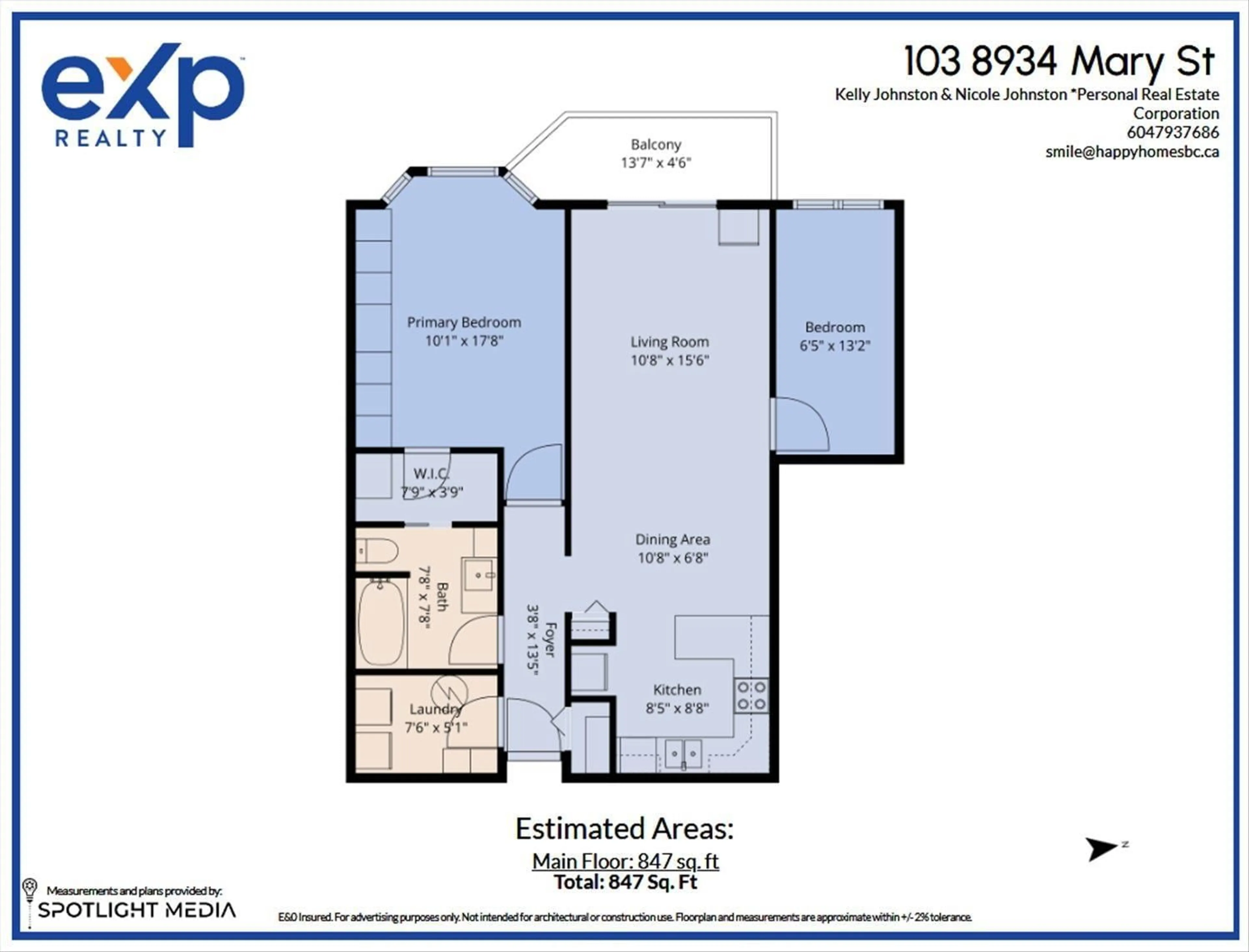 Floor plan for 103 - 8934 MARY STREET, Chilliwack British Columbia V2P4J3