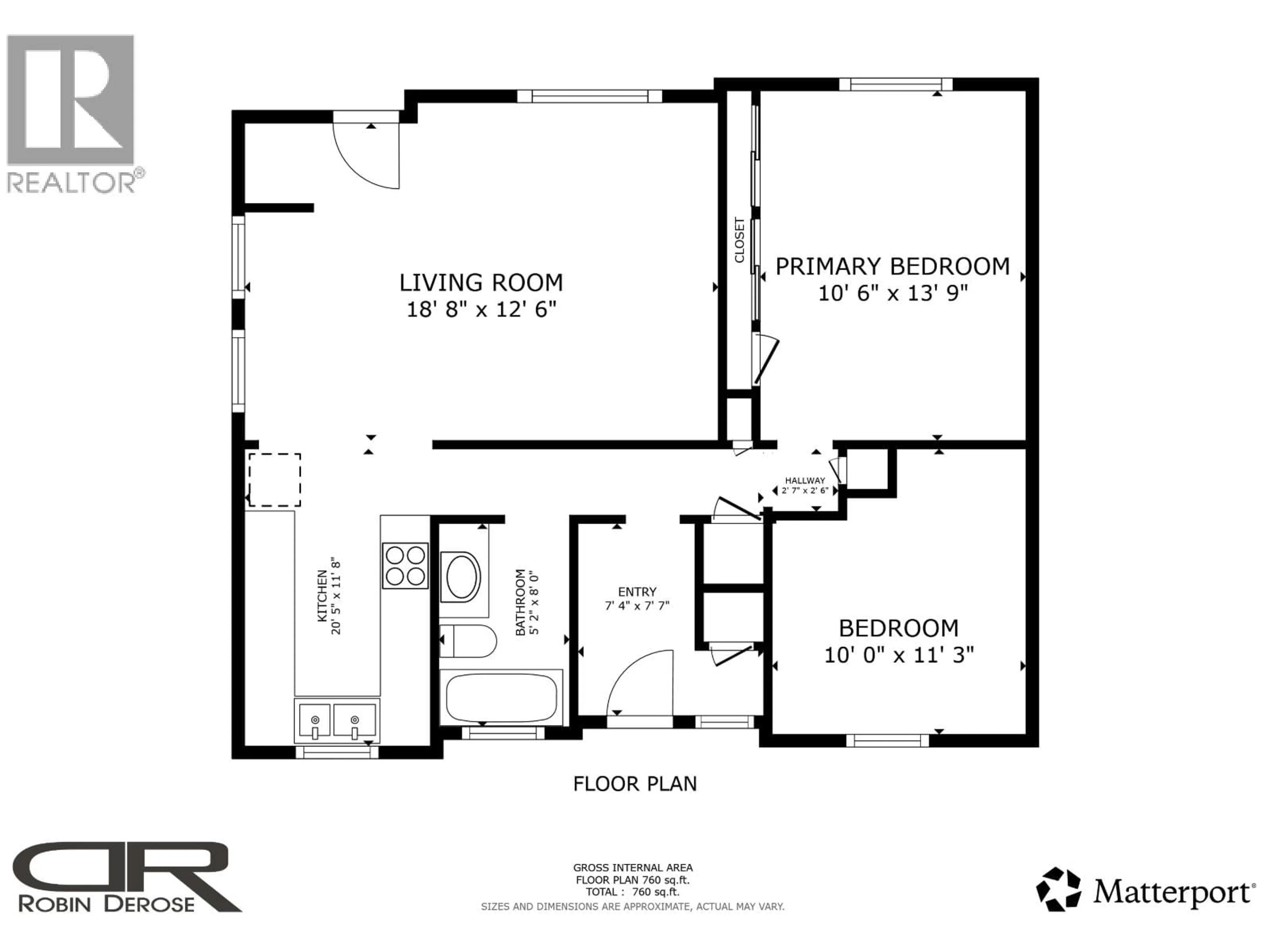 Floor plan for 8408 94 AVENUE, Fort St. John British Columbia V1J1G1