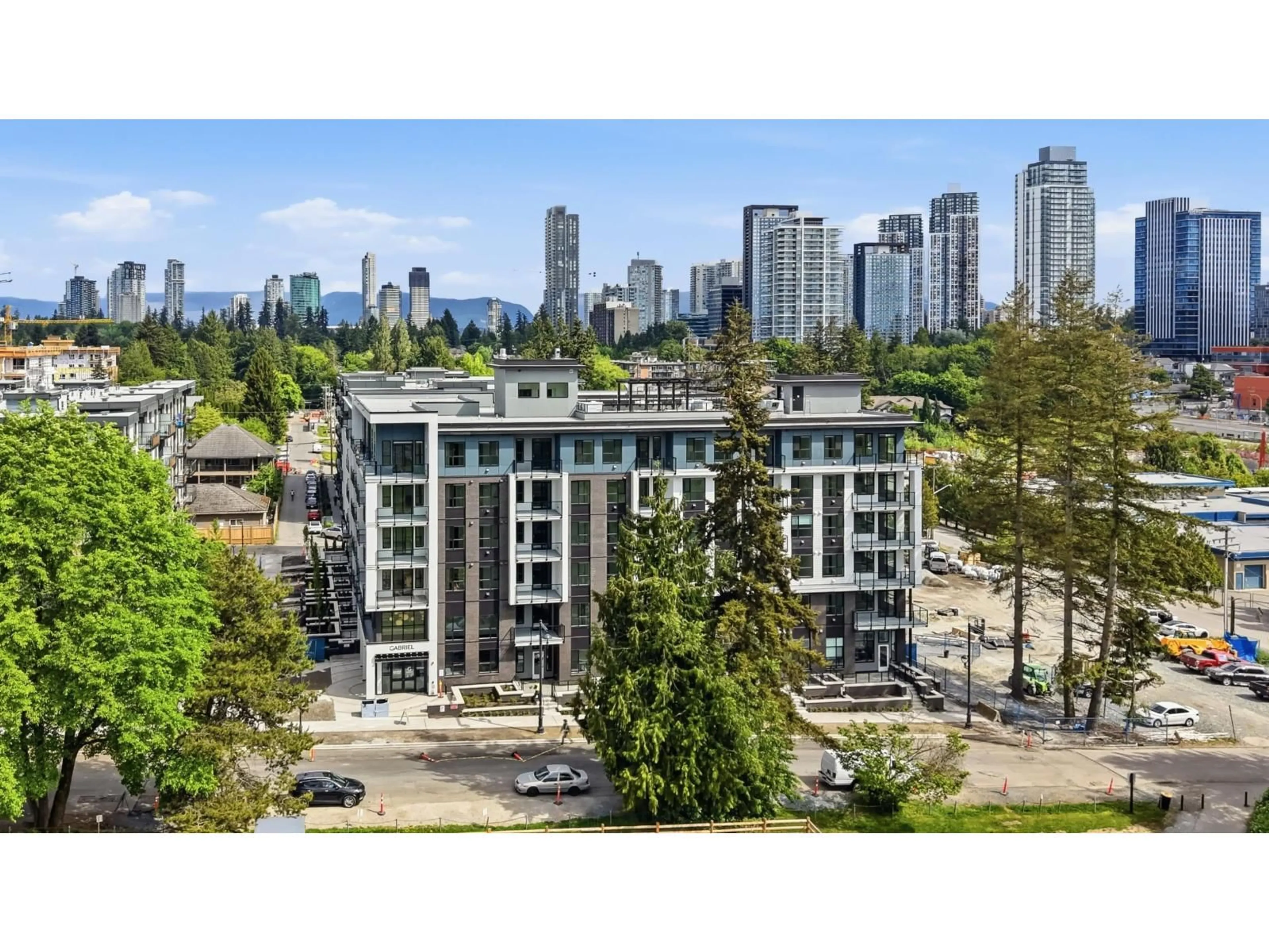 A pic from outside/outdoor area/front of a property/back of a property/a pic from drone, city buildings view from balcony for 512 - 13455 94A AVENUE, Surrey British Columbia V3V0H3