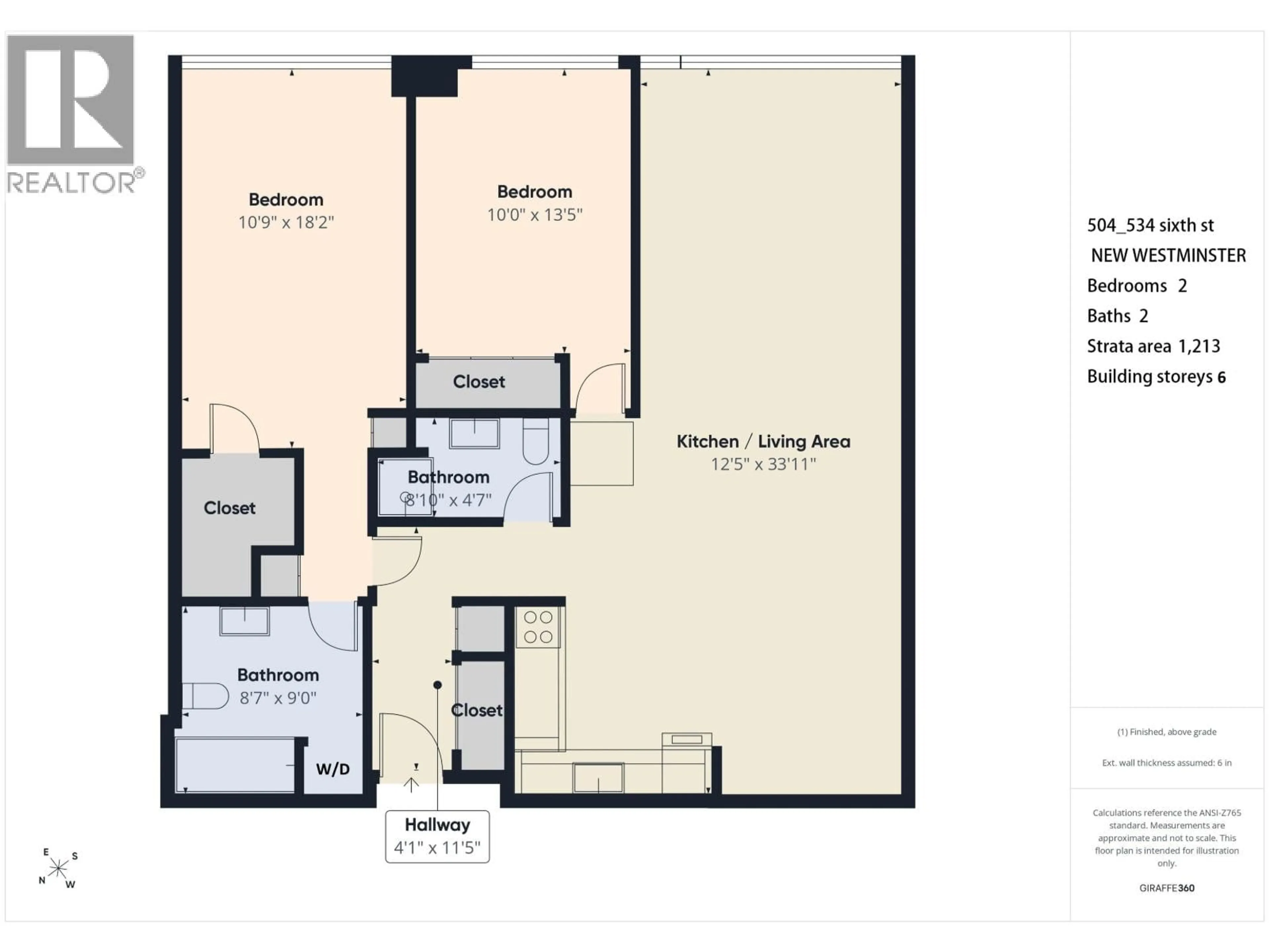 Floor plan for 504 - 534 SIXTH STREET, New Westminster British Columbia V3L5K7