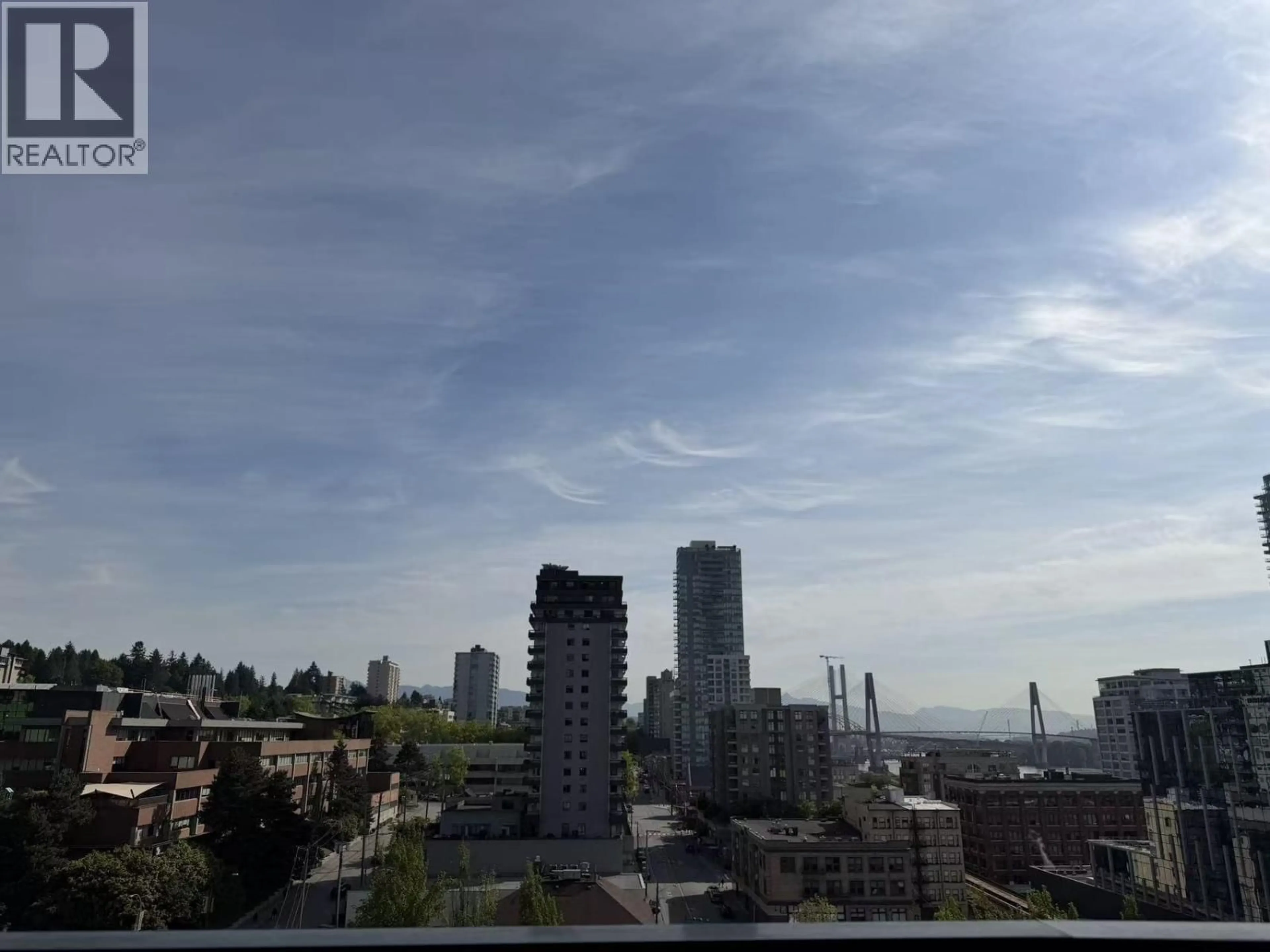 Balcony in the apartment, city buildings view from balcony for 1507 - 823 CARNARVON STREET, New Westminster British Columbia V3M0N5