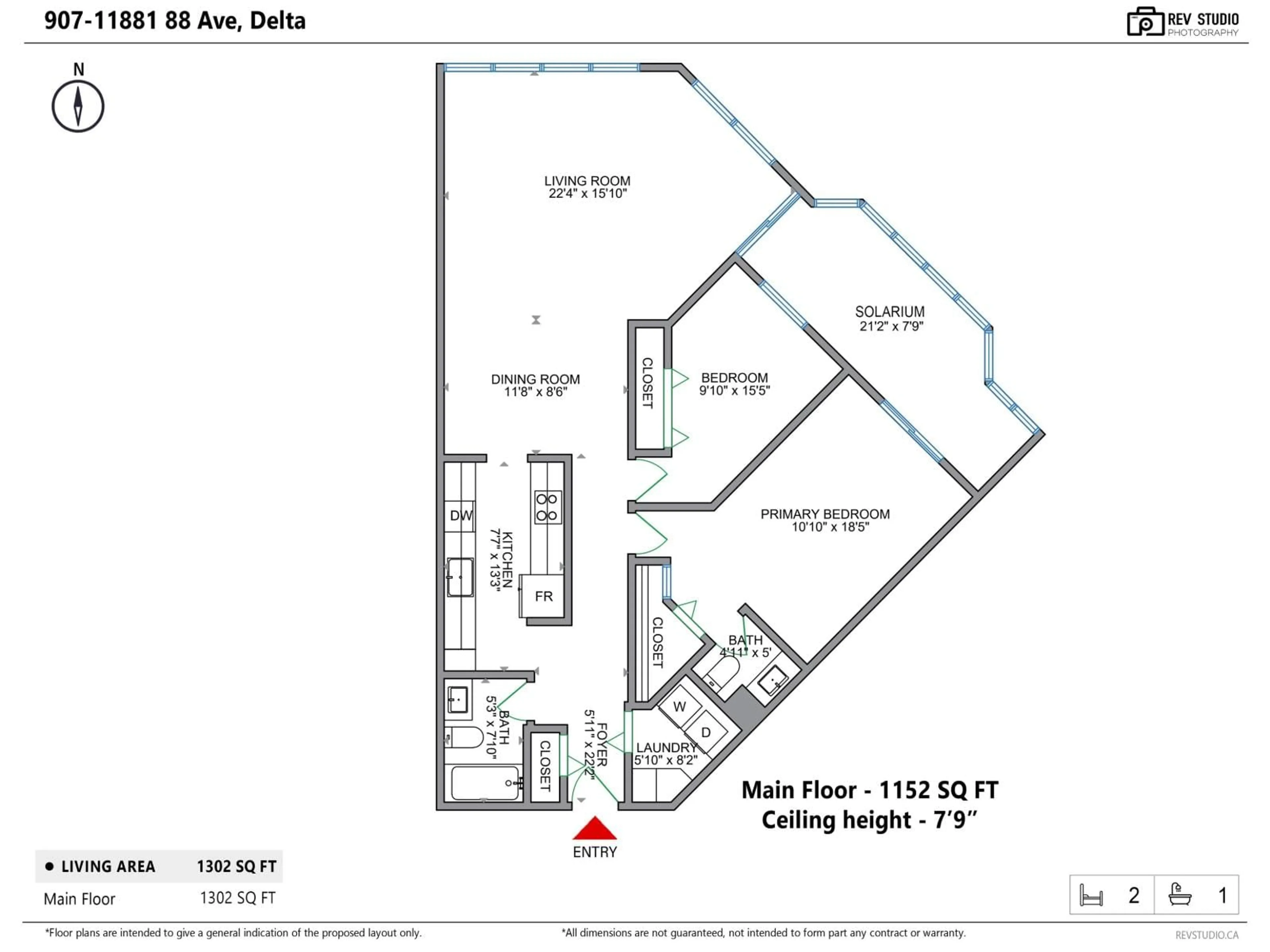 Floor plan for 907 - 11881 88 AVENUE, Delta British Columbia V4C8A2