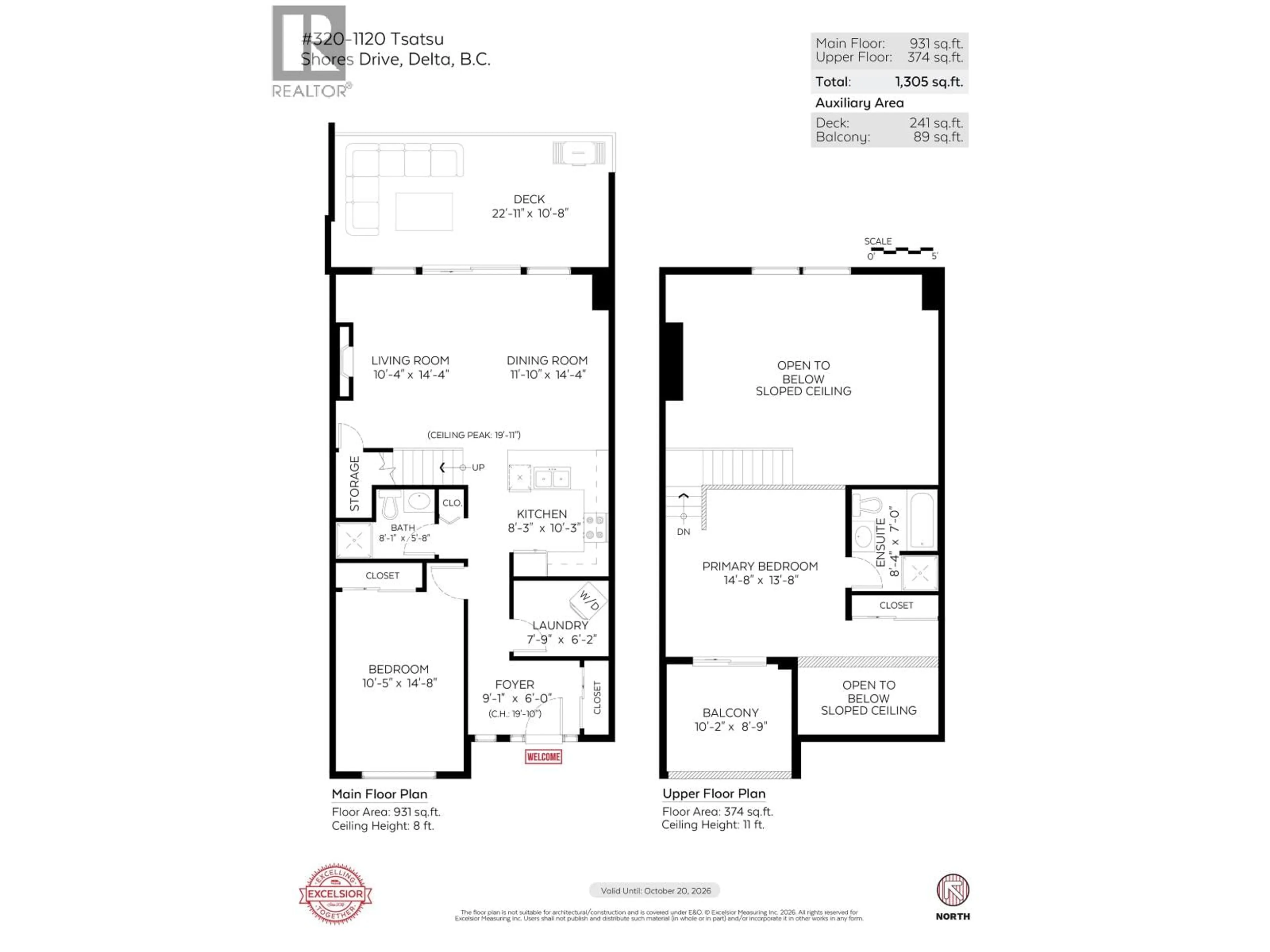 Floor plan for 320 - 1120 TSATSU SHORES DRIVE, Tsawwassen British Columbia V4M4G3