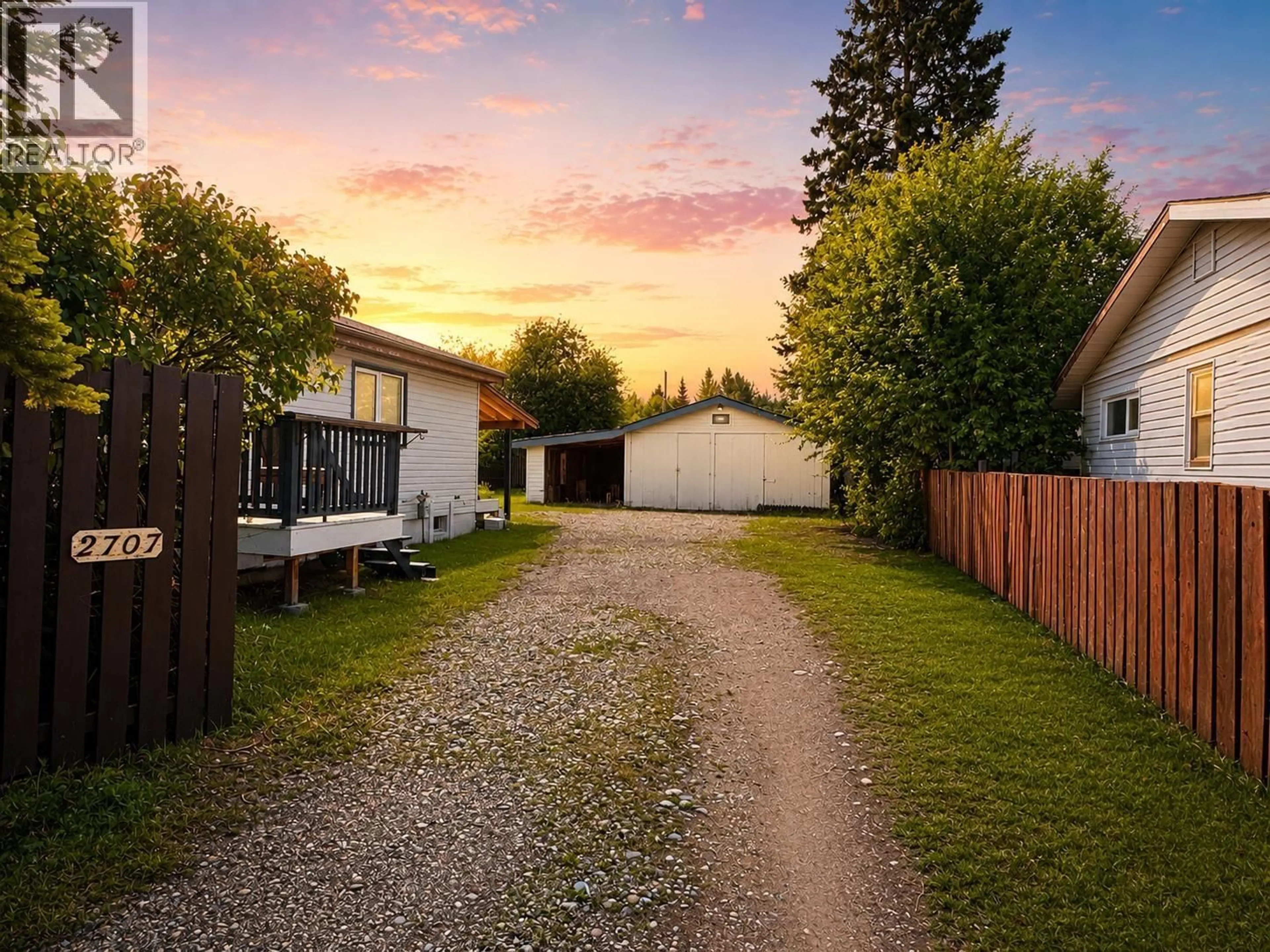 A pic from outside/outdoor area/front of a property/back of a property/a pic from drone, street for 2707 MERRITT ROAD, Prince George British Columbia V2N1M5
