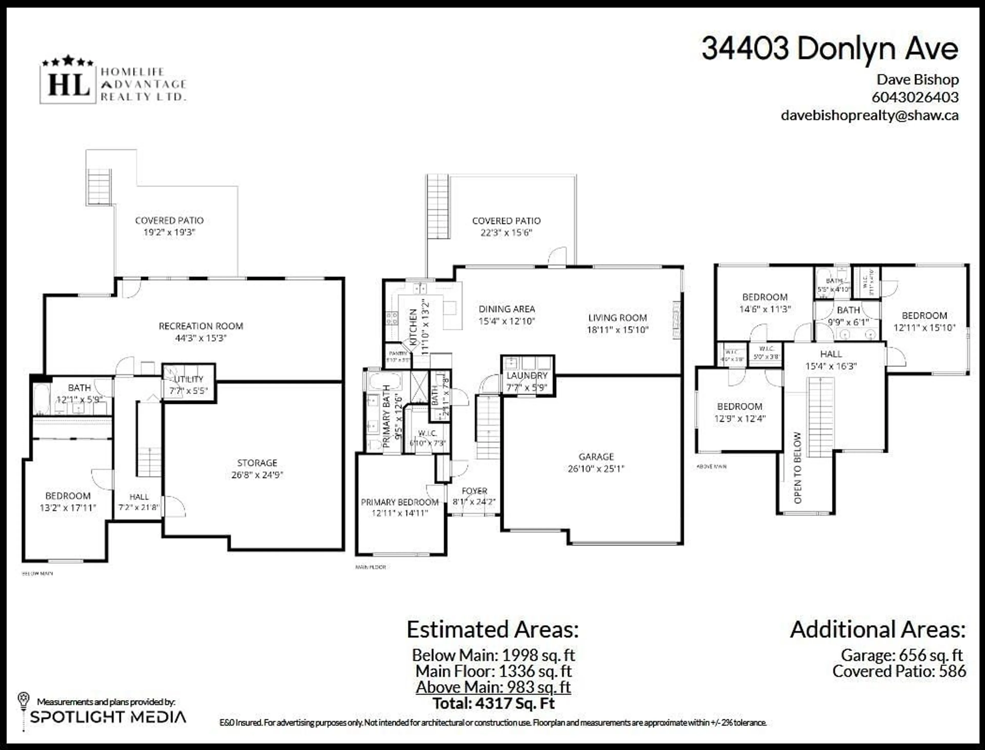 Floor plan for 34403 DONLYN AVENUE, Abbotsford British Columbia V2S0G7