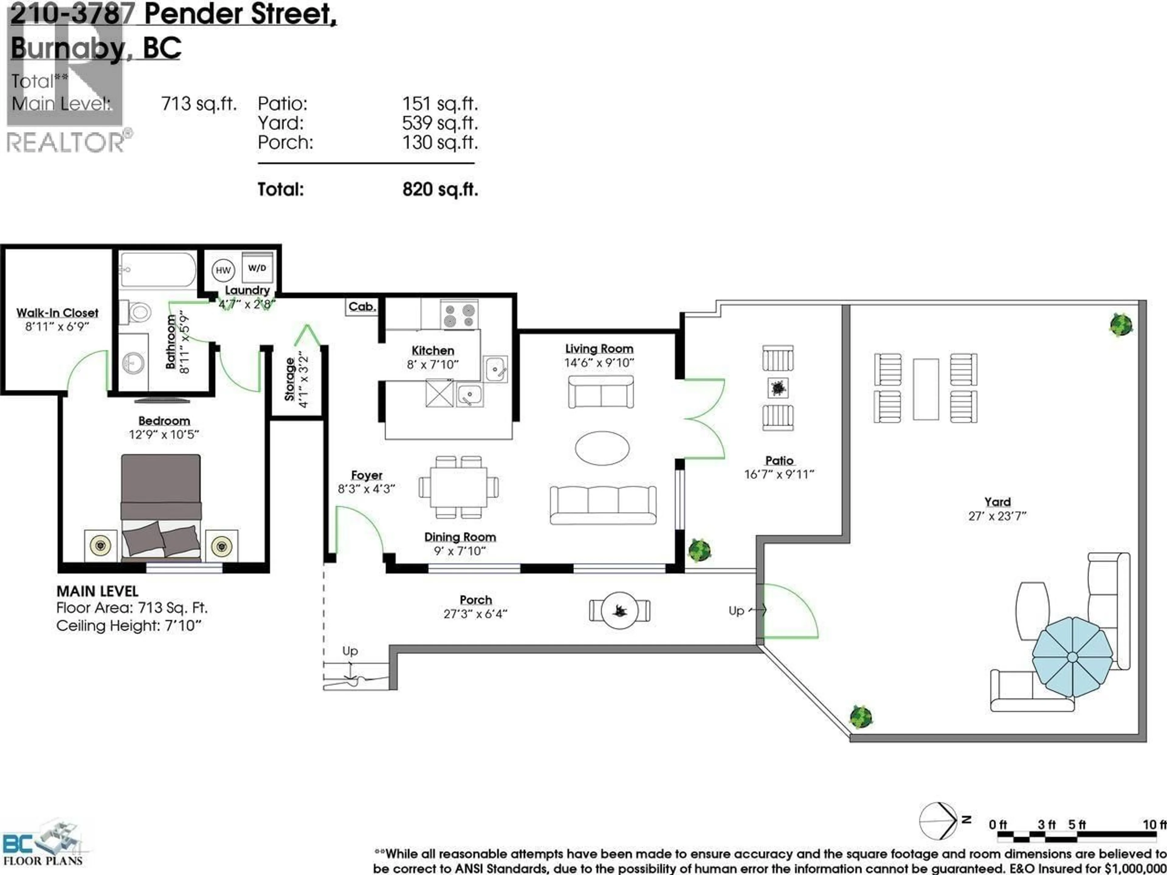 Floor plan for 210 - 3787 PENDER STREET, Burnaby British Columbia V5C2L2