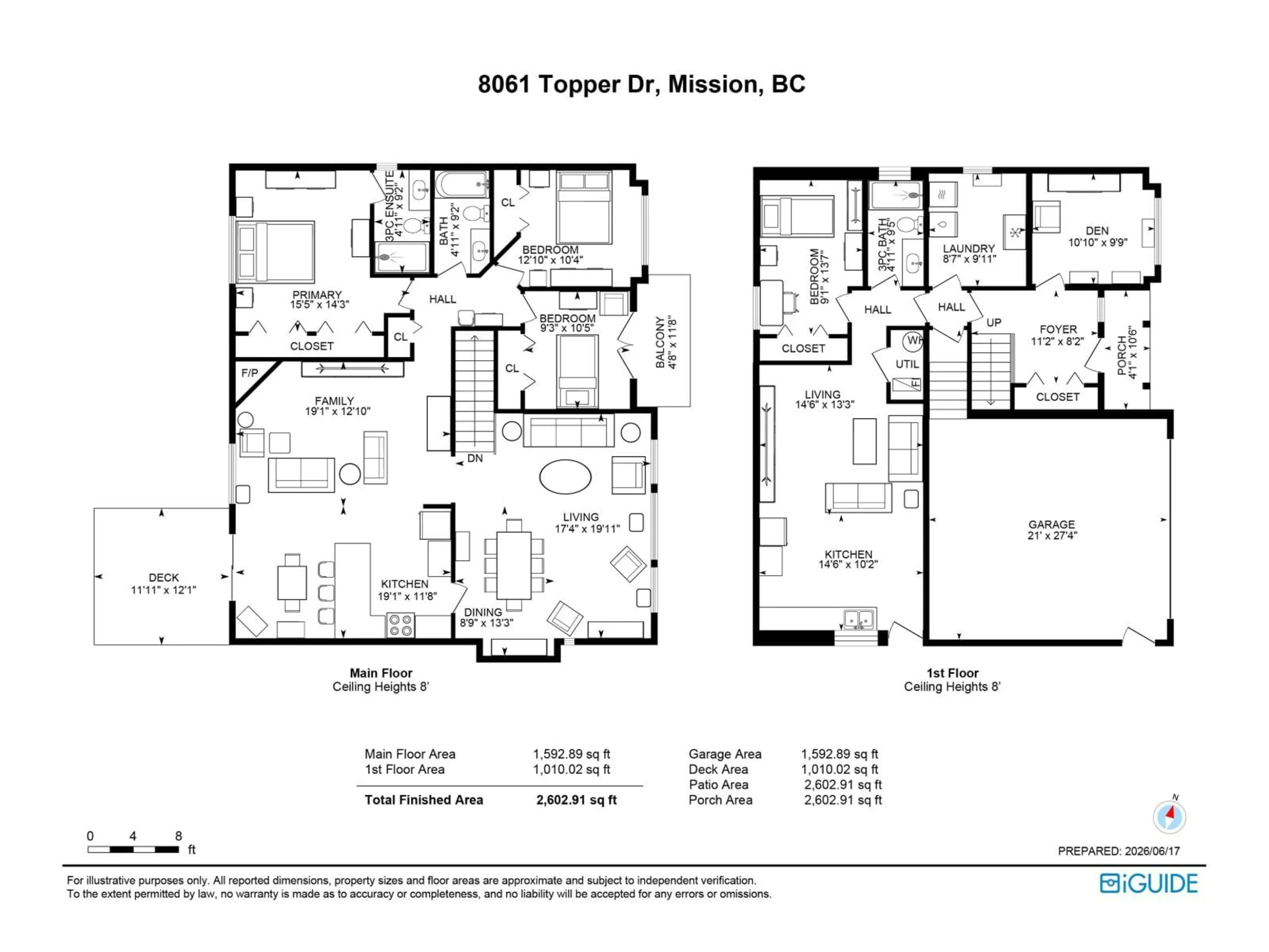 Floor plan for 8061 TOPPER DRIVE, Mission British Columbia V2V7A8
