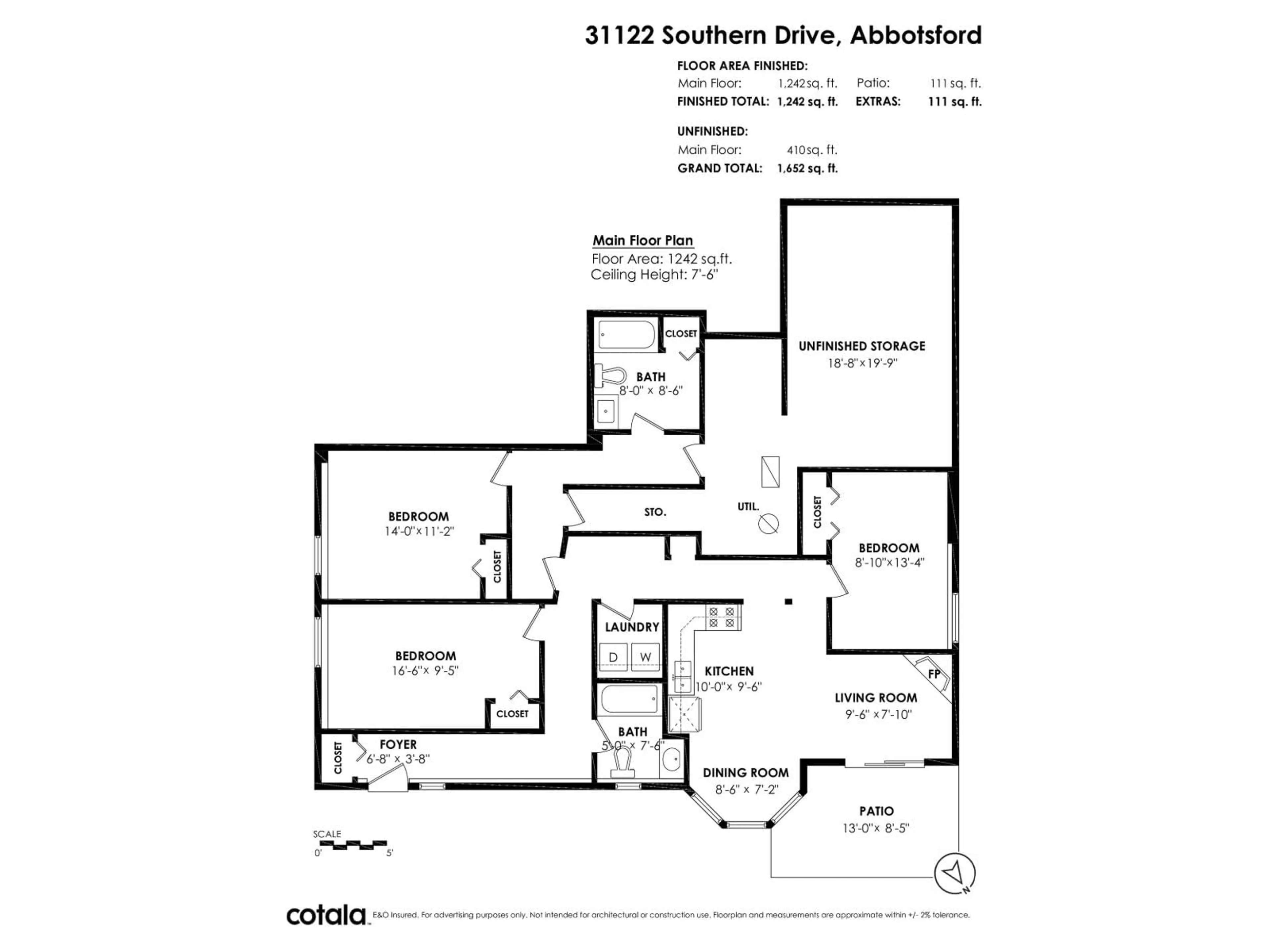 Floor plan for 31122 SOUTHERN DRIVE, Abbotsford British Columbia V2T5K2