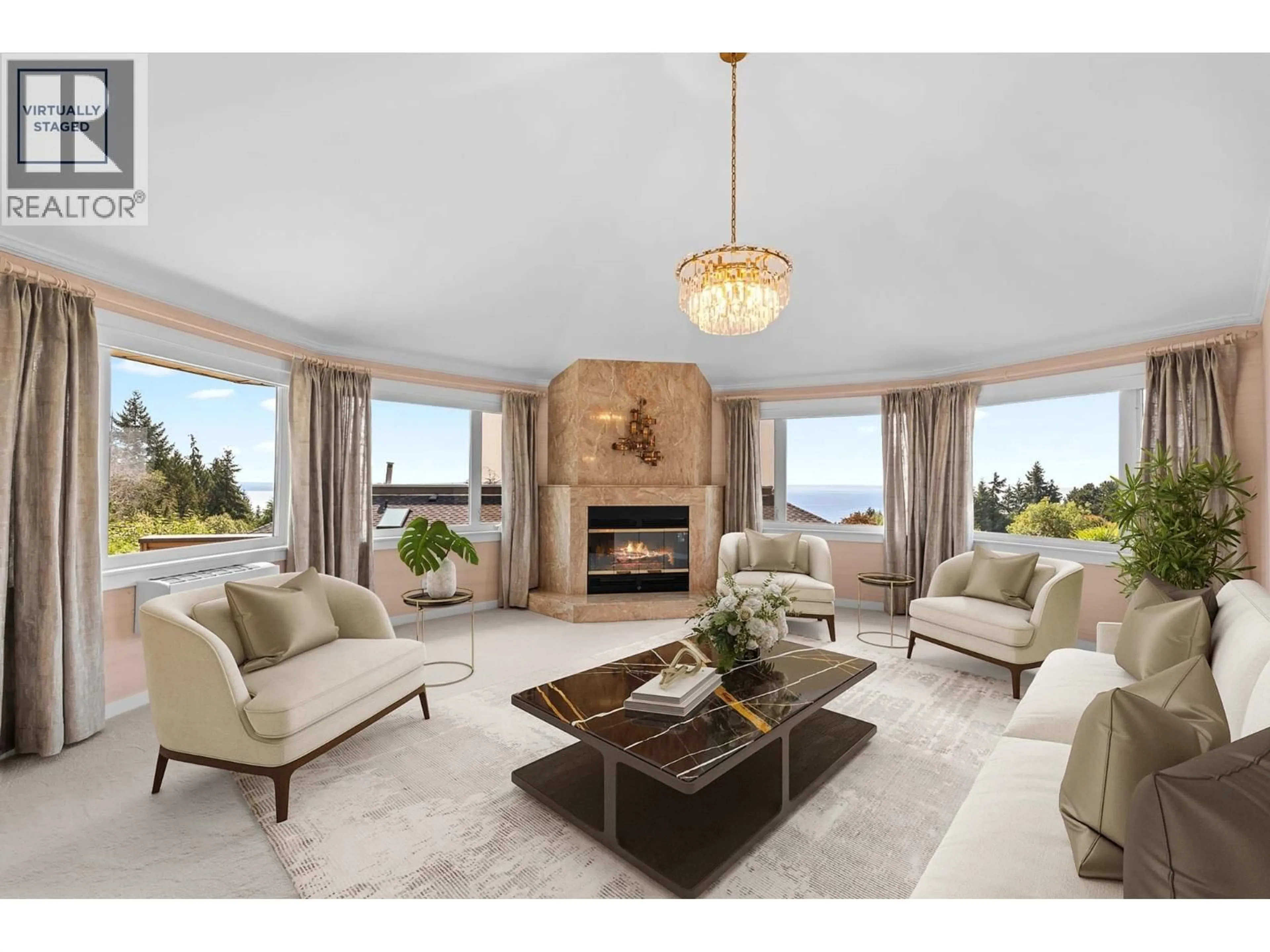Living room with furniture, unknown for 4228 ROCKRIDGE CRESCENT, West Vancouver British Columbia V7W1B1