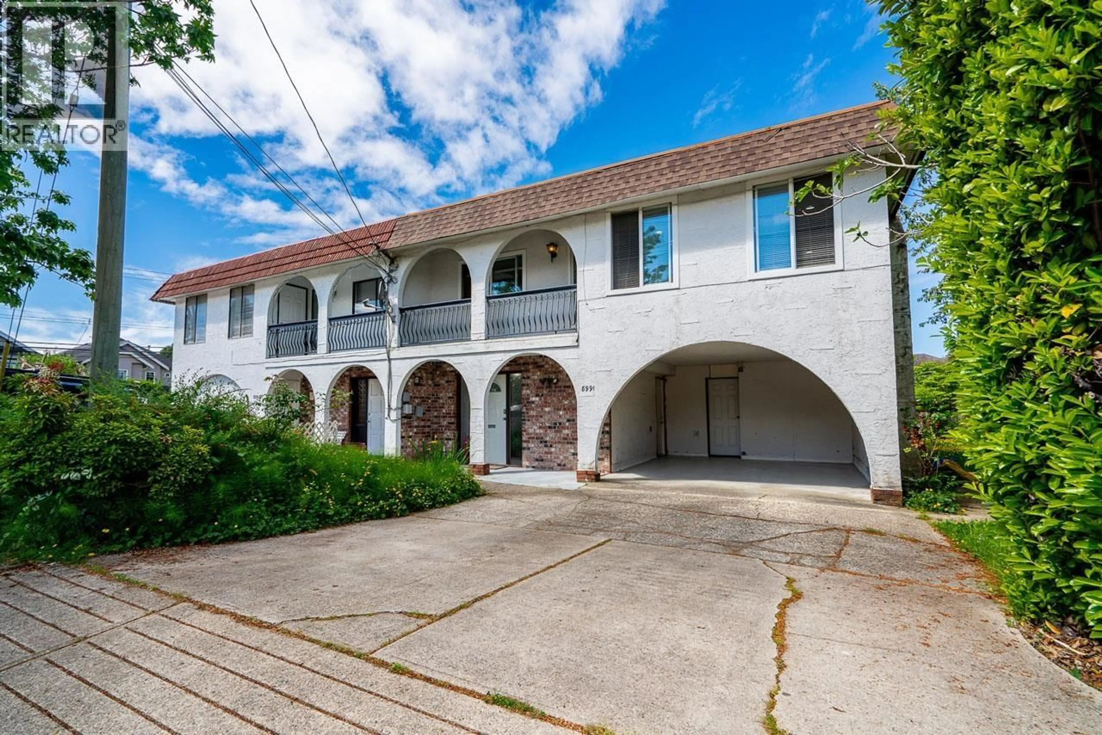 A pic from outside/outdoor area/front of a property/back of a property/a pic from drone, street for 8991 ST. ALBANS ROAD, Richmond British Columbia V6Y2L5