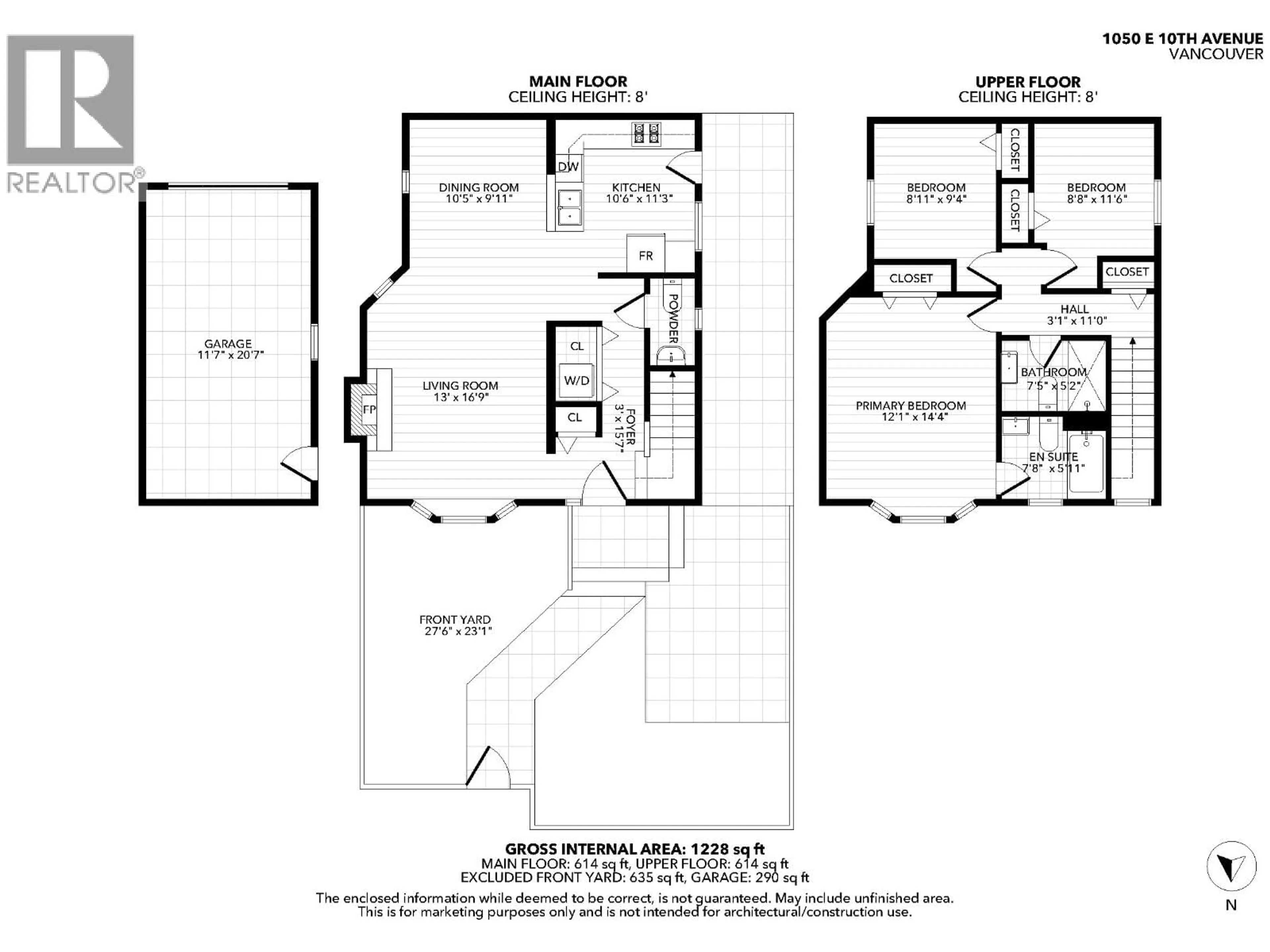 Floor plan for 1050 10TH AVENUE, Vancouver British Columbia V5T2B5