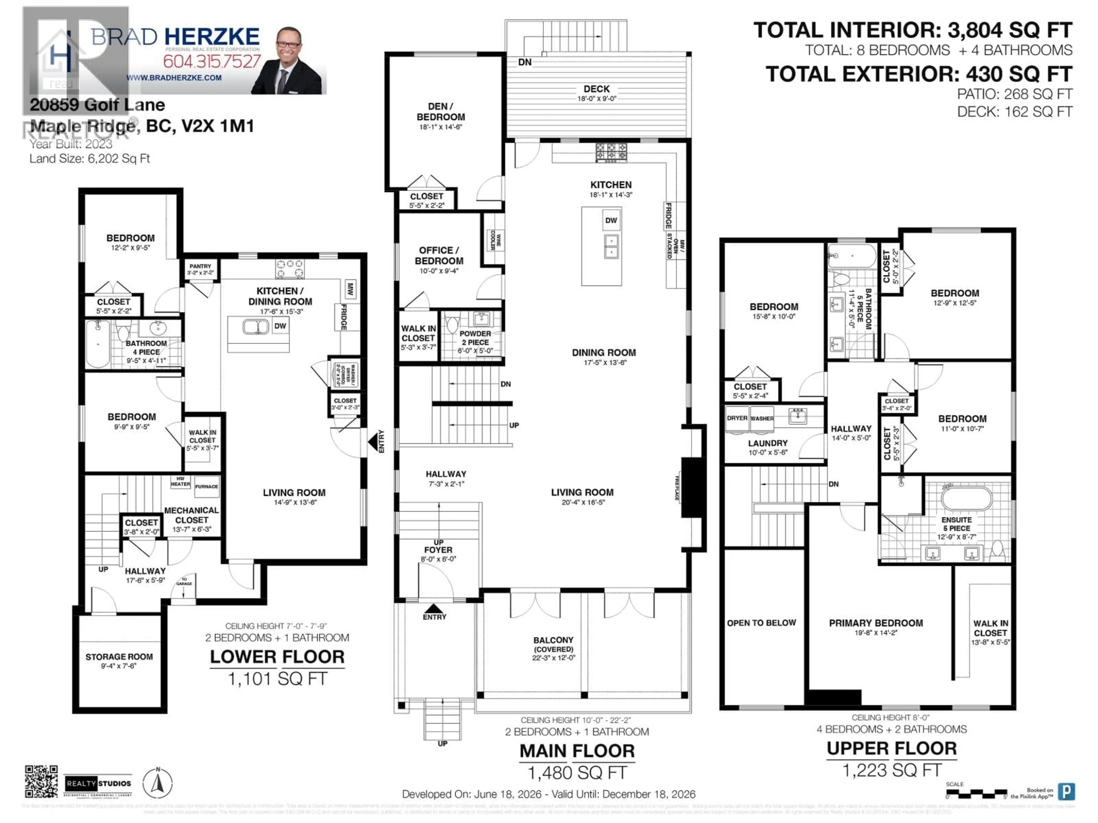 Floor plan for 20859 GOLF LANE, Maple Ridge British Columbia V2X1M1