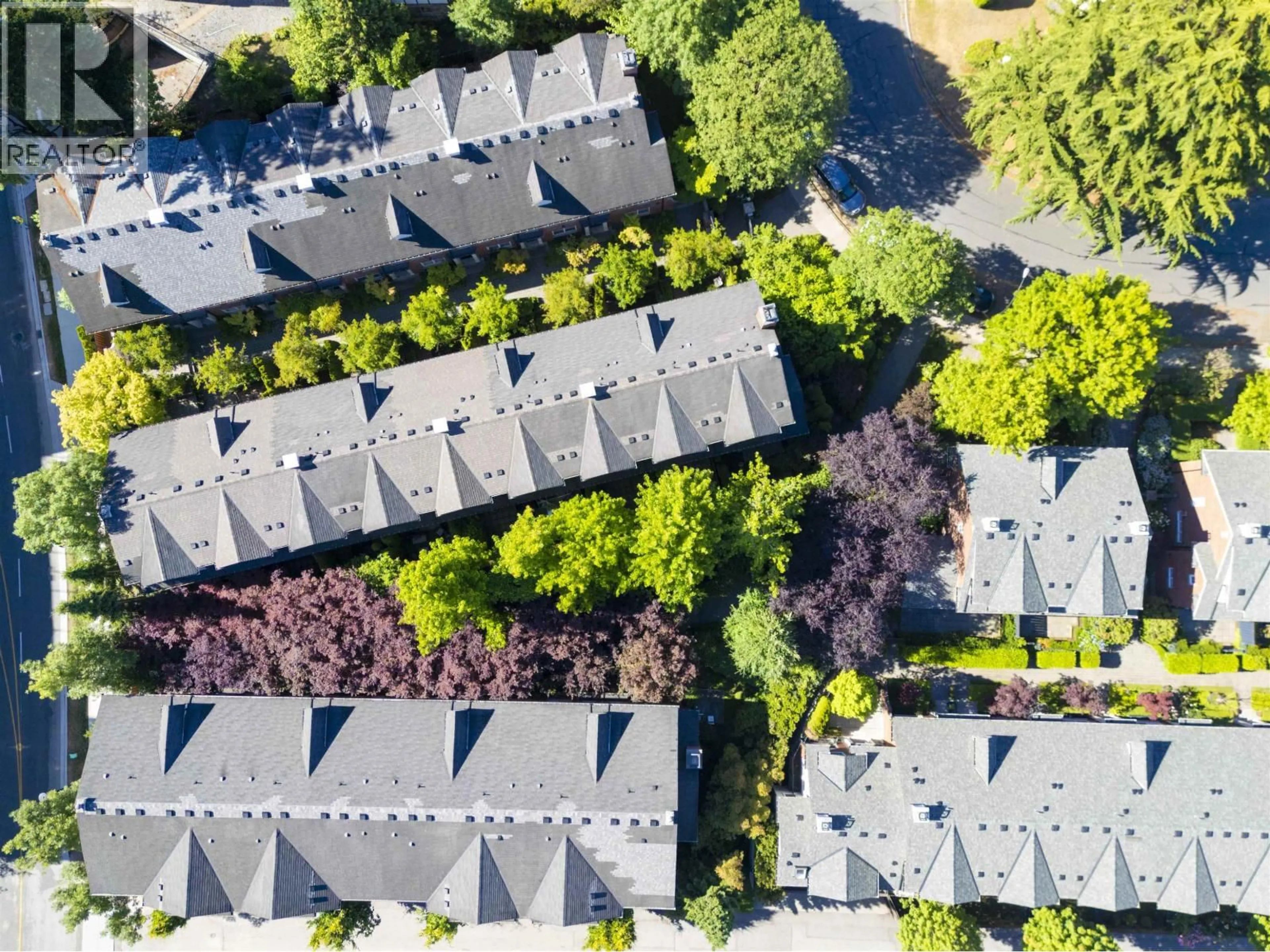 A pic from outside/outdoor area/front of a property/back of a property/a pic from drone, street for 23 - 5812 TISDALL STREET, Vancouver British Columbia V5Z3N2