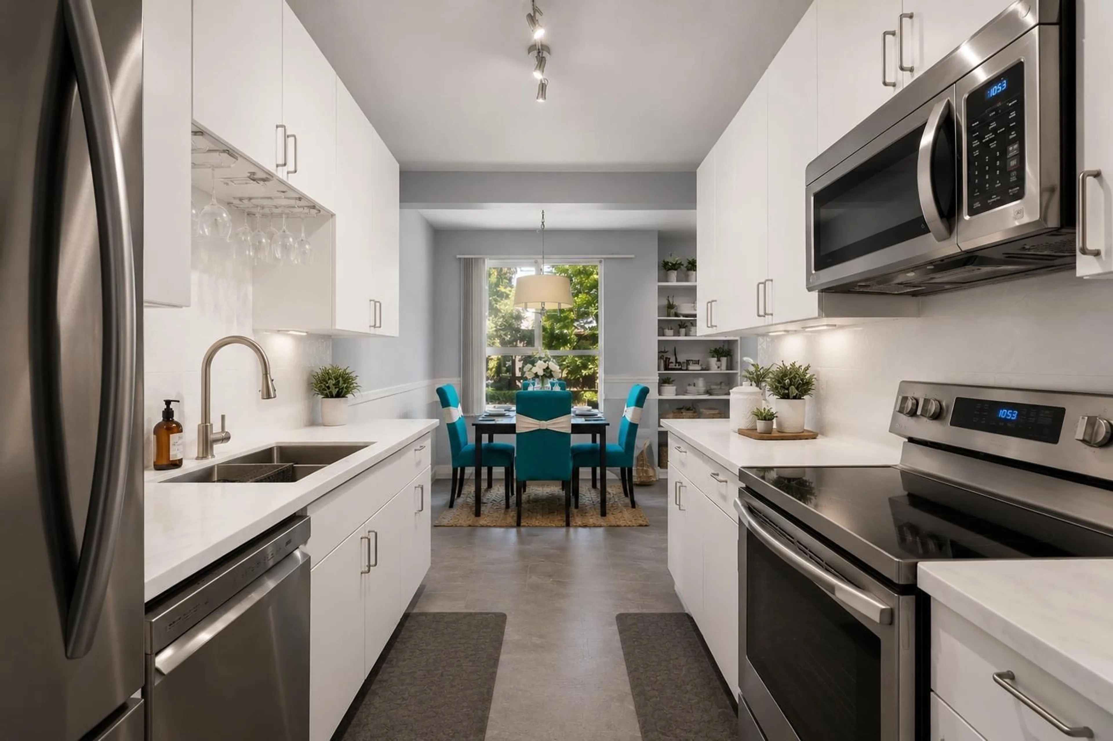 Open concept kitchen, ceramic/tile floor for 109 - 14980 101A AVENUE, Surrey British Columbia V3R0T1