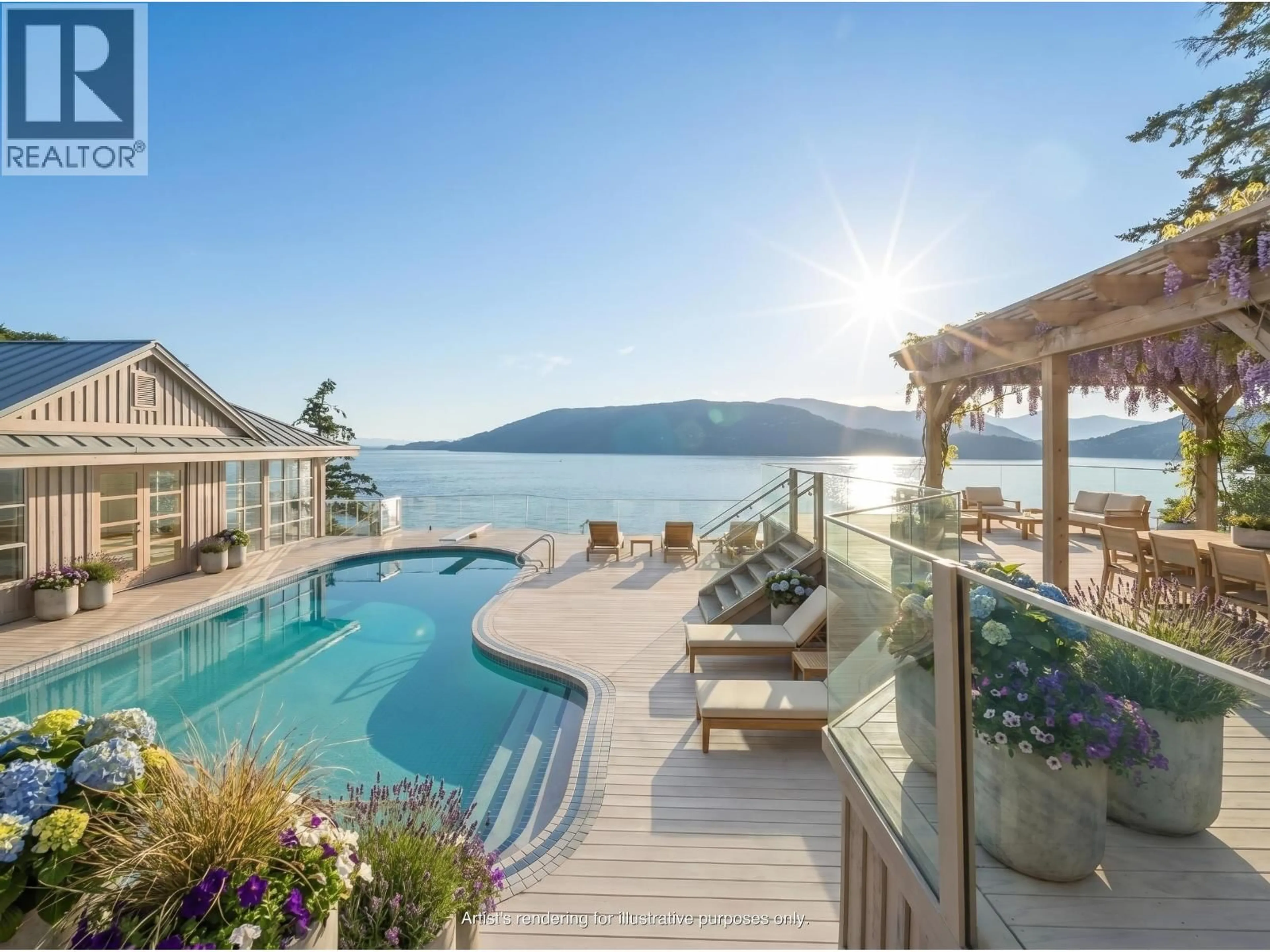 Patio, water/lake/river/ocean view for 6231 TAYLOR DRIVE, West Vancouver British Columbia V7W1Y8