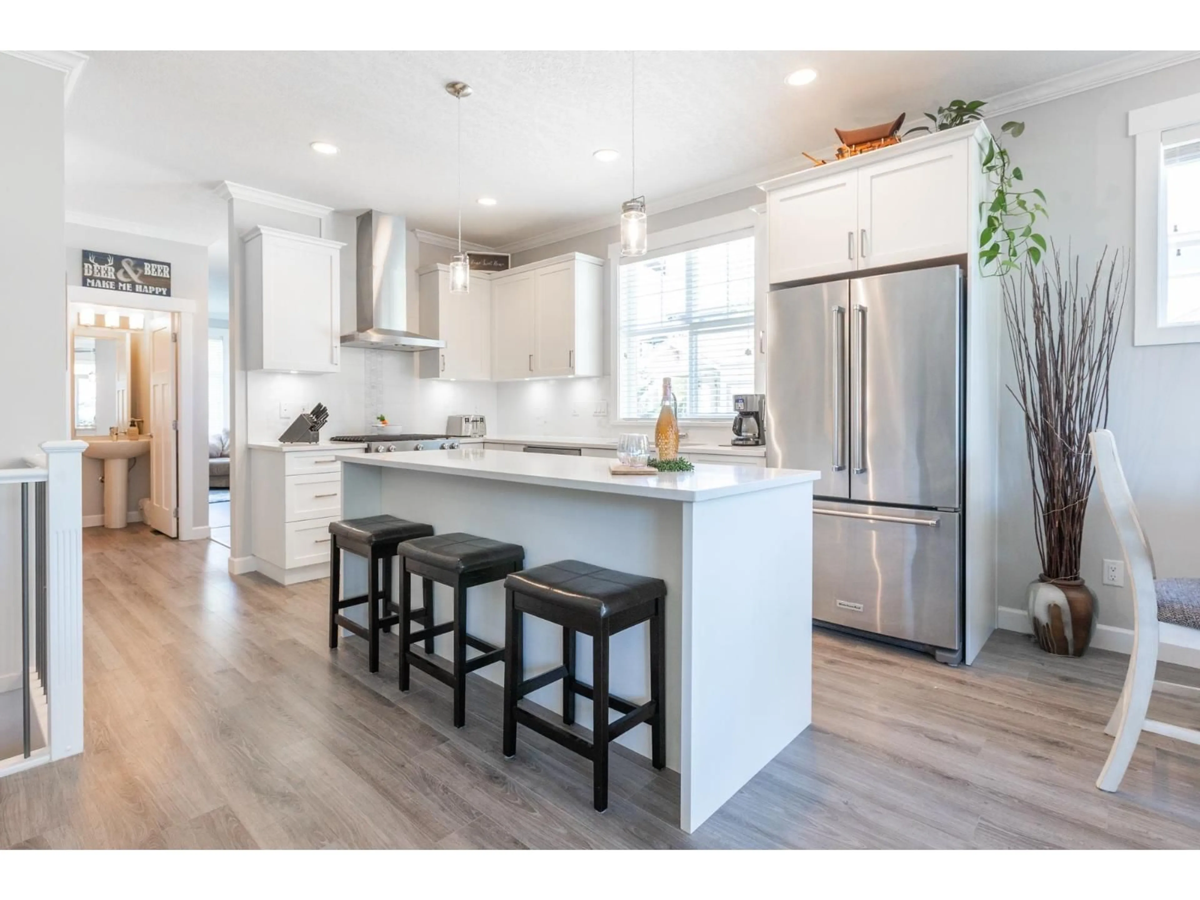 Open concept kitchen, wood/laminate floor for 86 - 7138 210 STREET, Langley British Columbia V2Y0V7