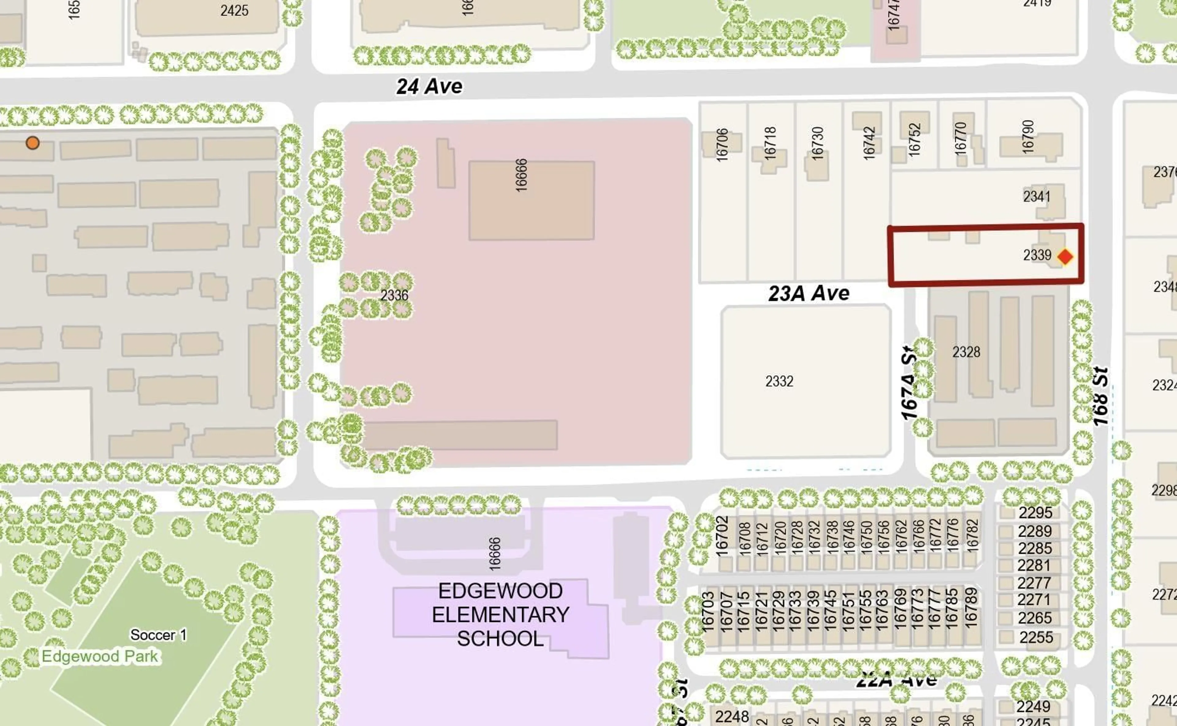 Picture of a map for 2339 168 STREET, Surrey British Columbia V3Z0B5