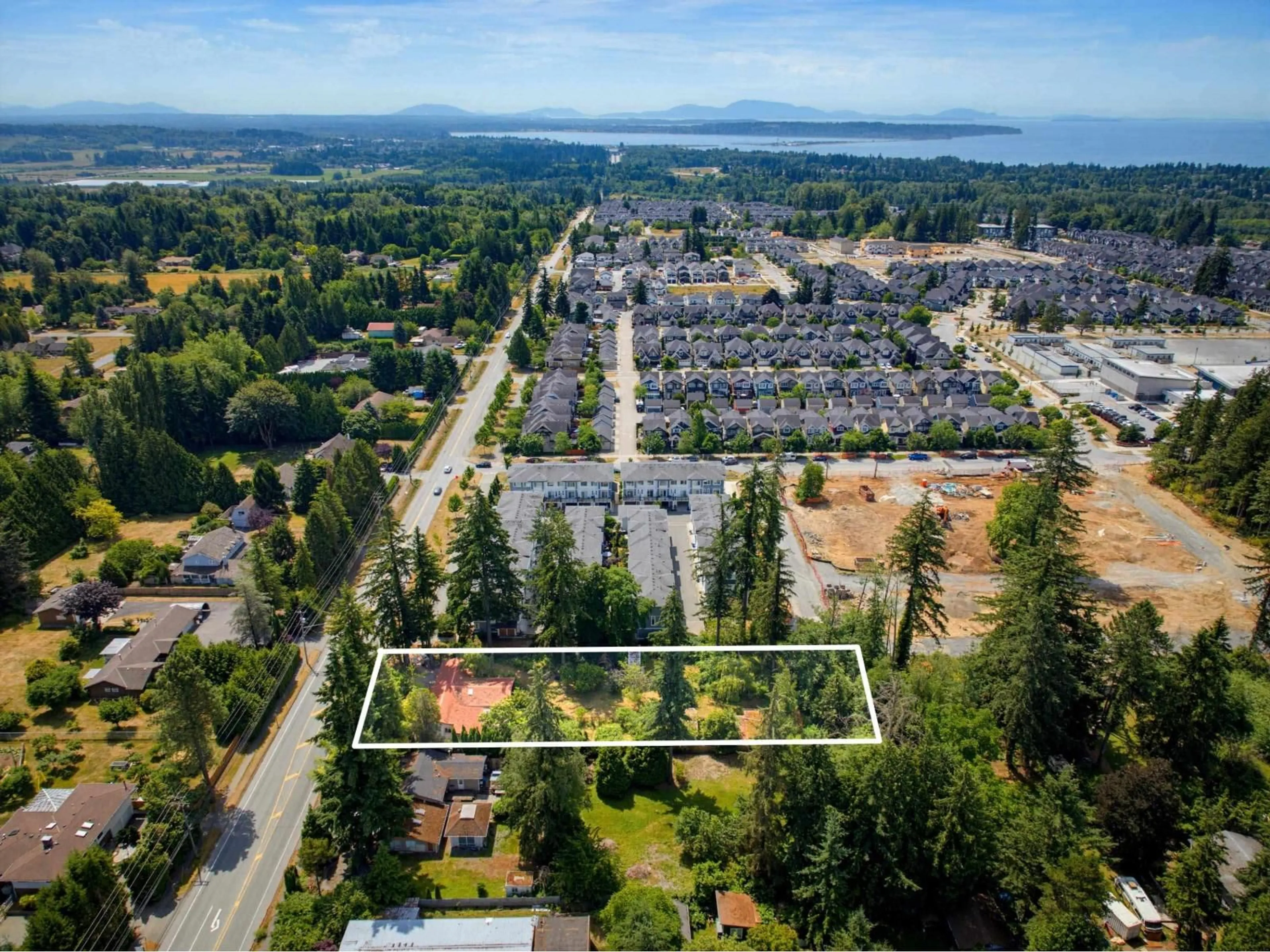 A pic from outside/outdoor area/front of a property/back of a property/a pic from drone, unknown for 2339 168 STREET, Surrey British Columbia V3Z0B5