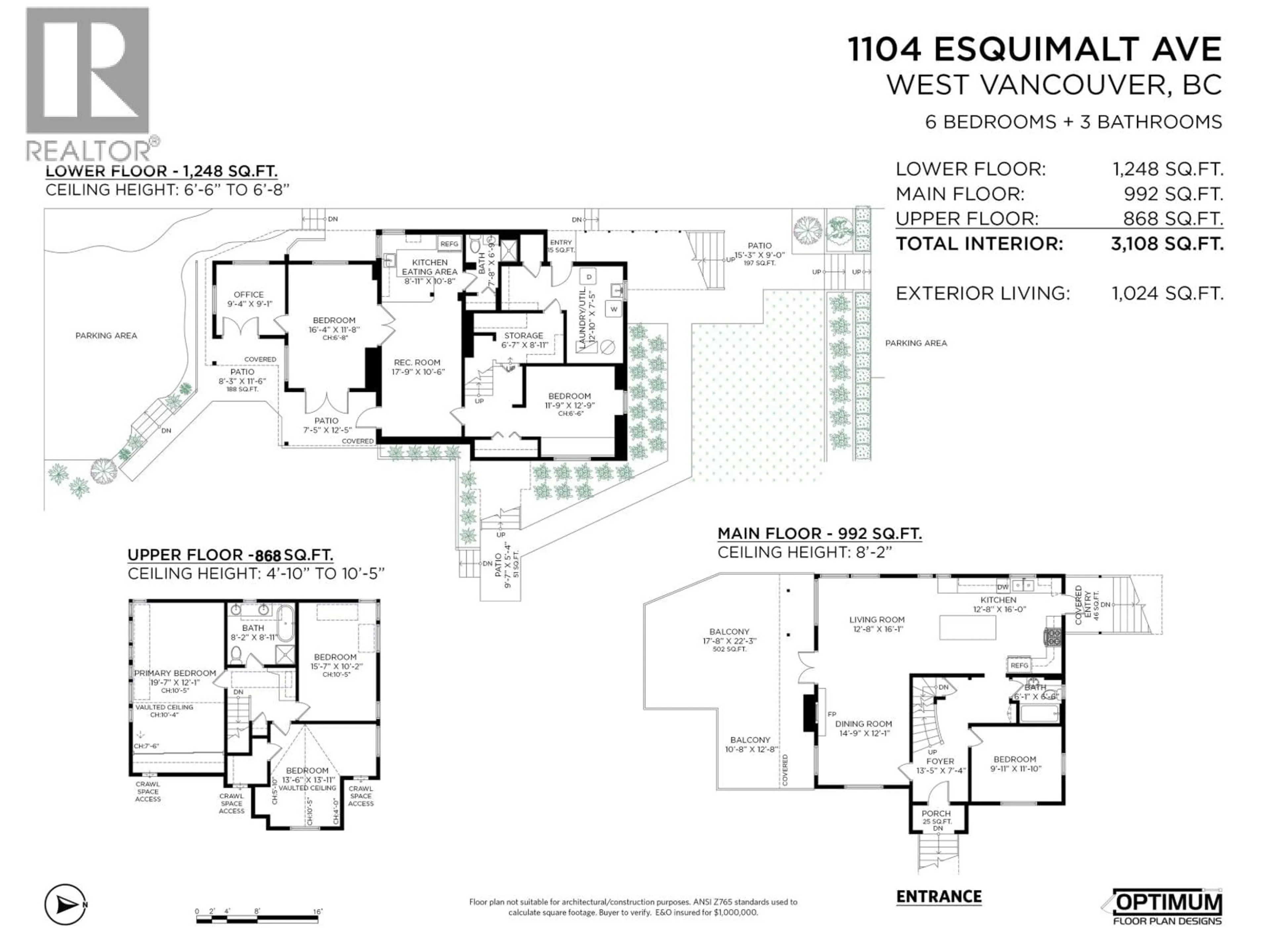 Floor plan for 1104 ESQUIMALT AVENUE, West Vancouver British Columbia V7T1K1