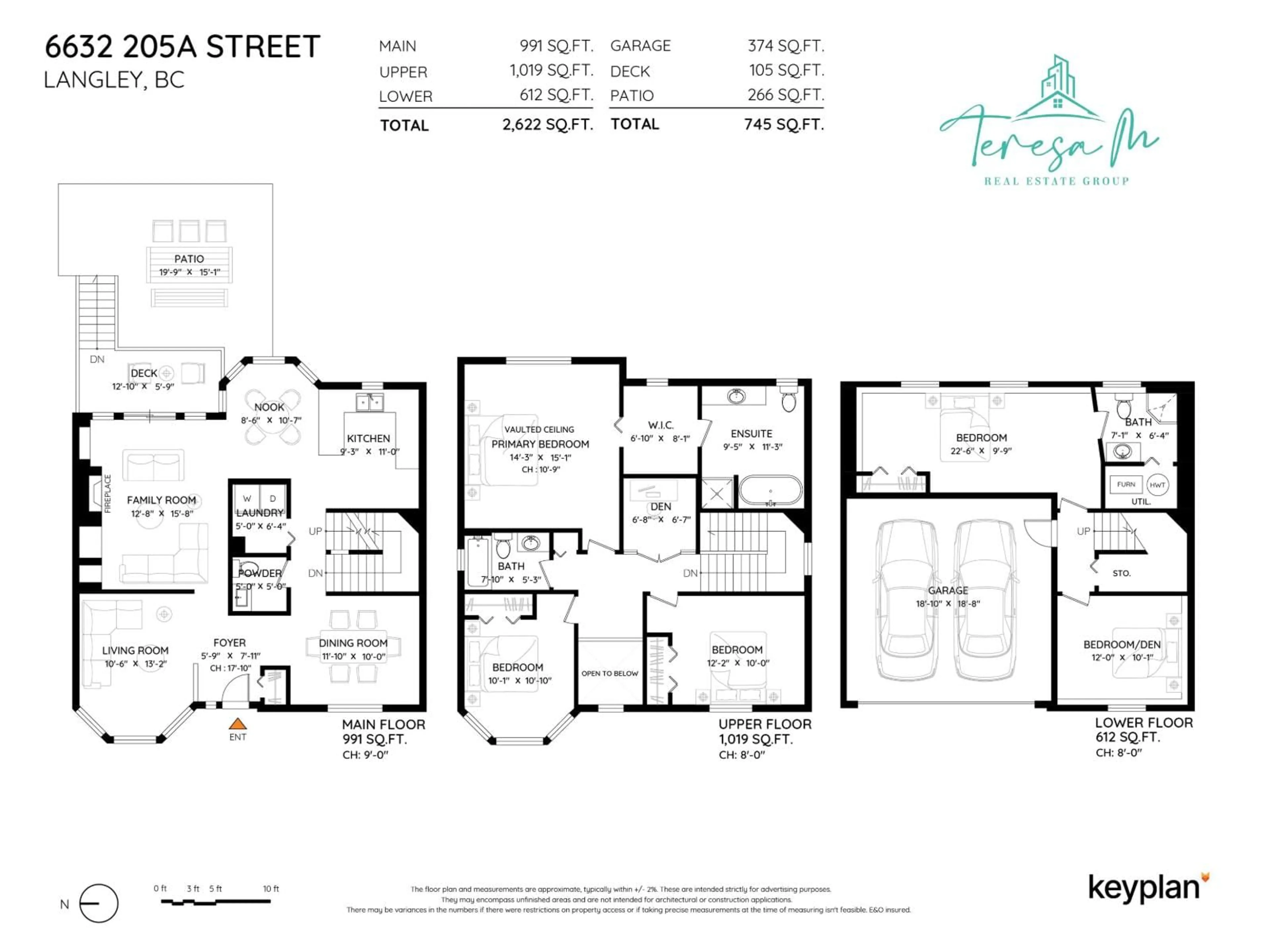 Floor plan for 6632 205A STREET, Langley British Columbia V2Y2X8