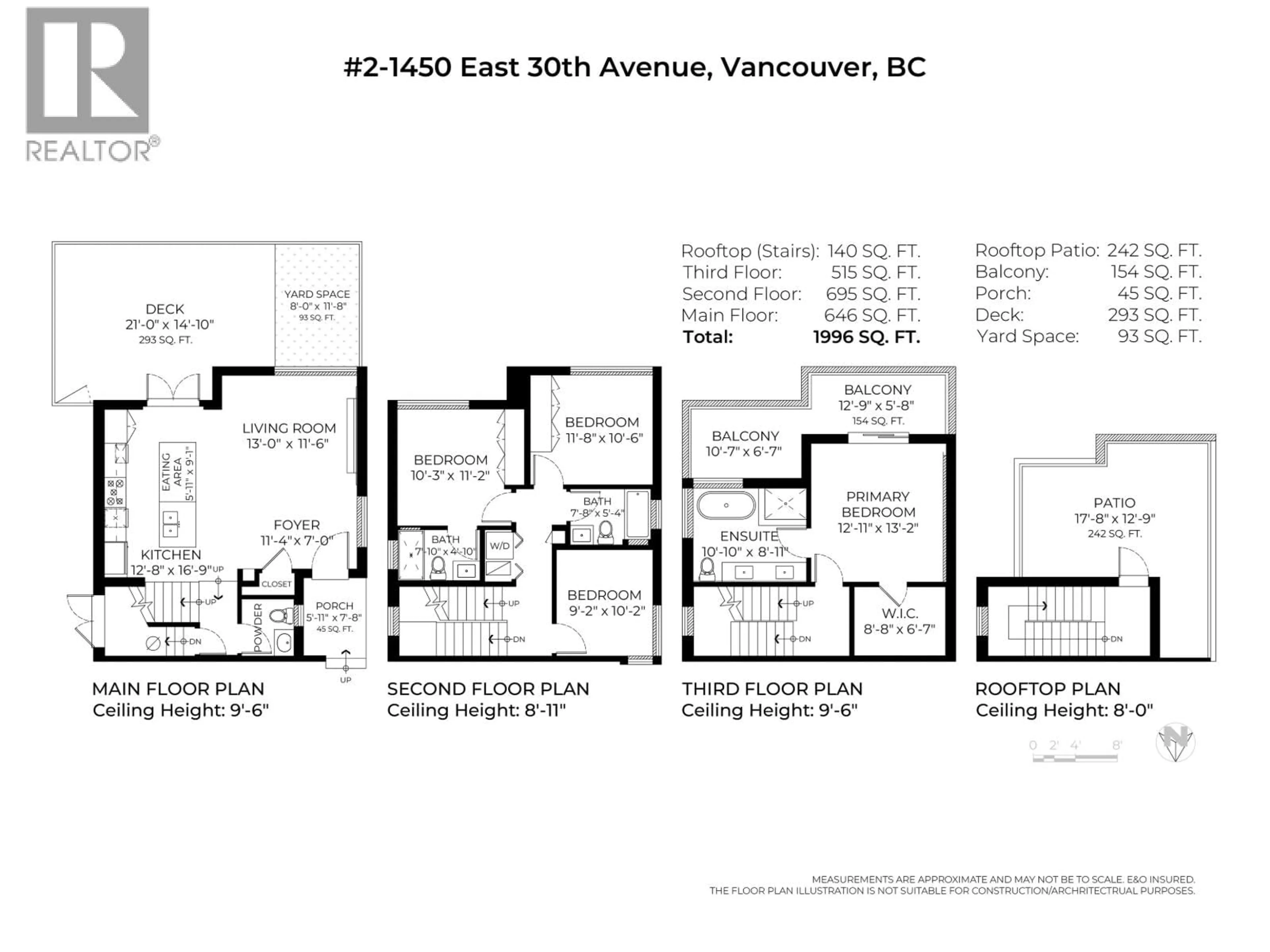 Floor plan for 2 - 1450 30TH AVENUE, Vancouver British Columbia V5N3A2