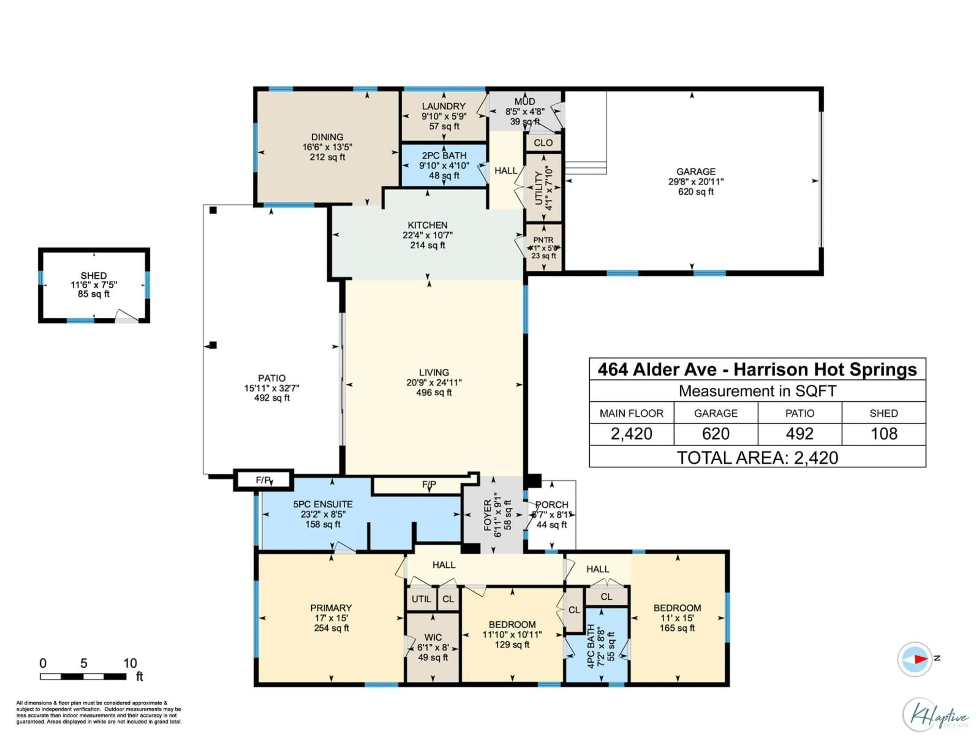 Floor plan for 464 ALDER AVENUE, Harrison Hot Springs British Columbia V0M1K0