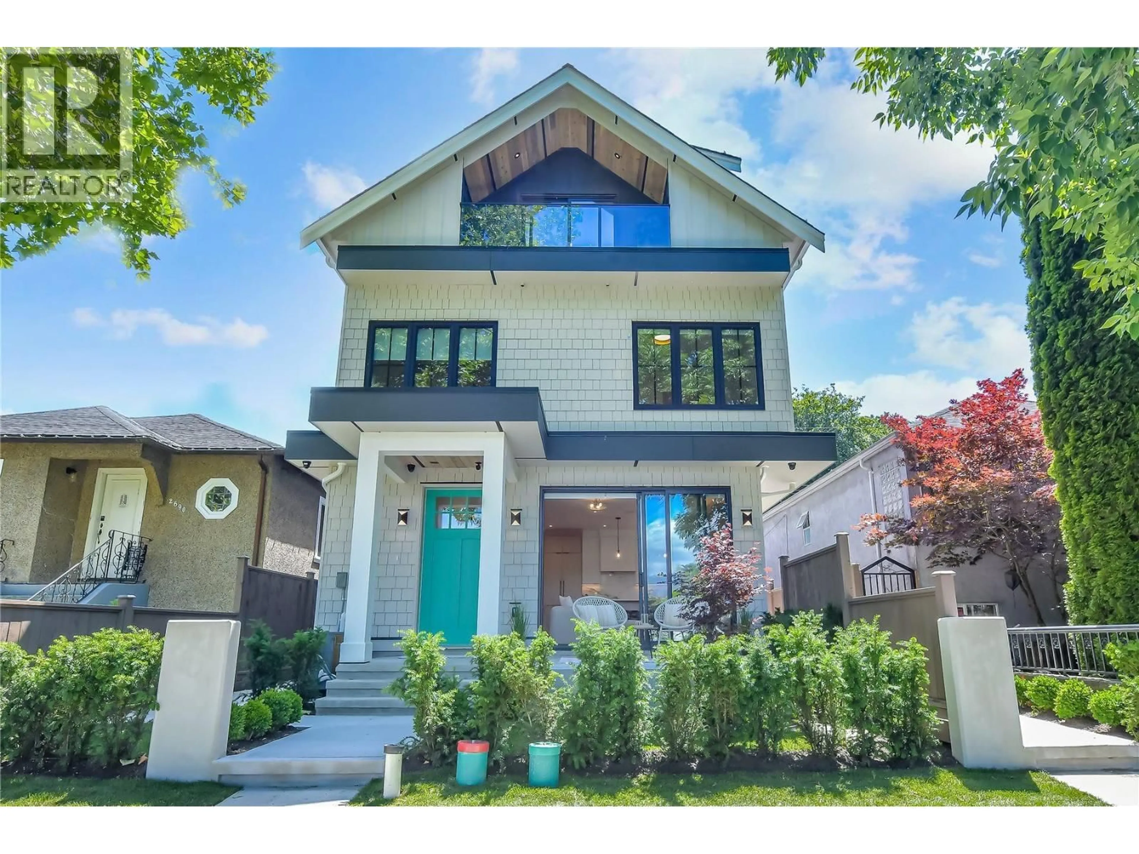Home with vinyl exterior material, street for 1 - 2682 NAPIER STREET, Vancouver British Columbia V5K2W6