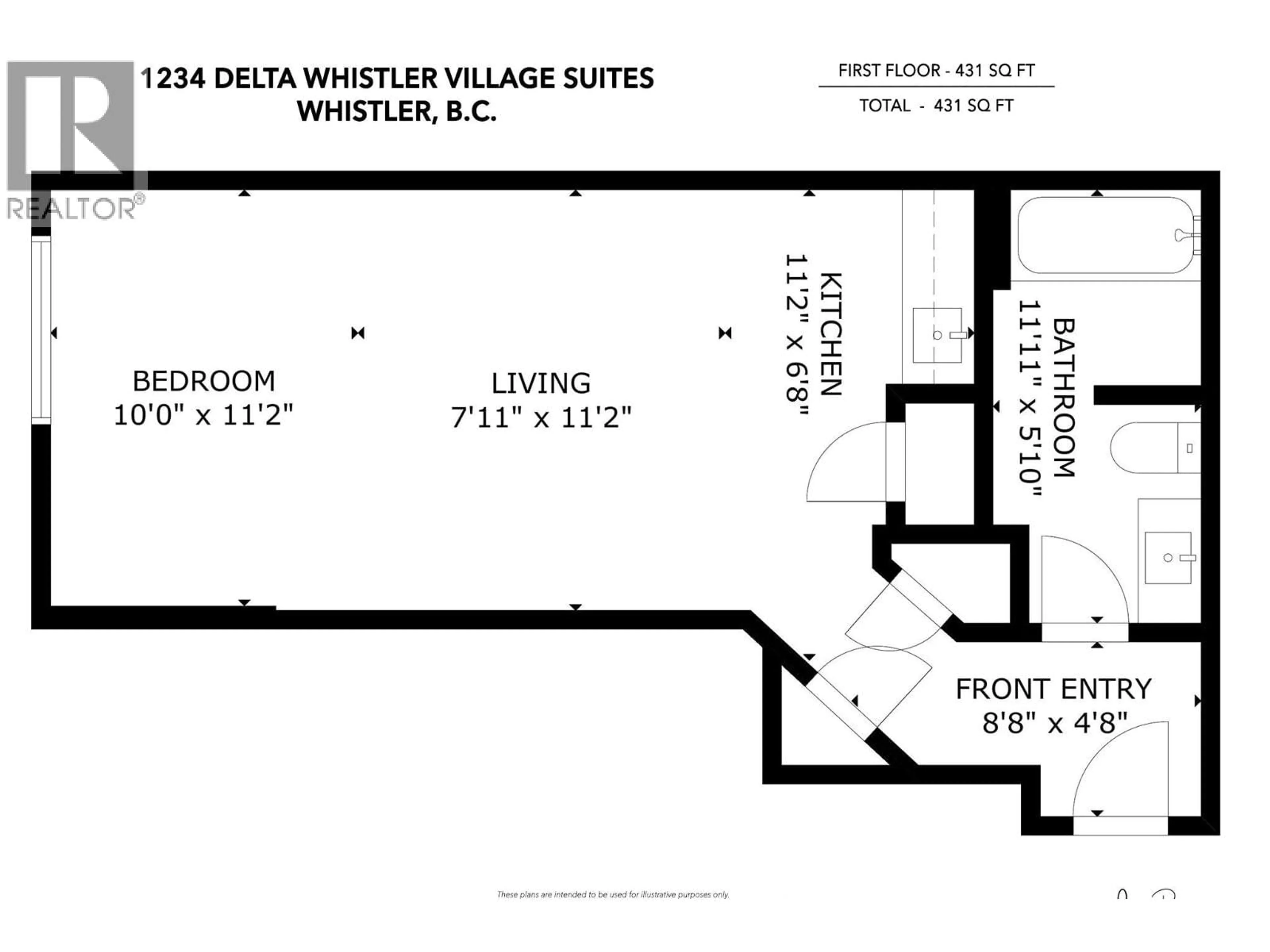 Floor plan for 1234 - 4308 MAIN STREET, Whistler British Columbia V8E1A9