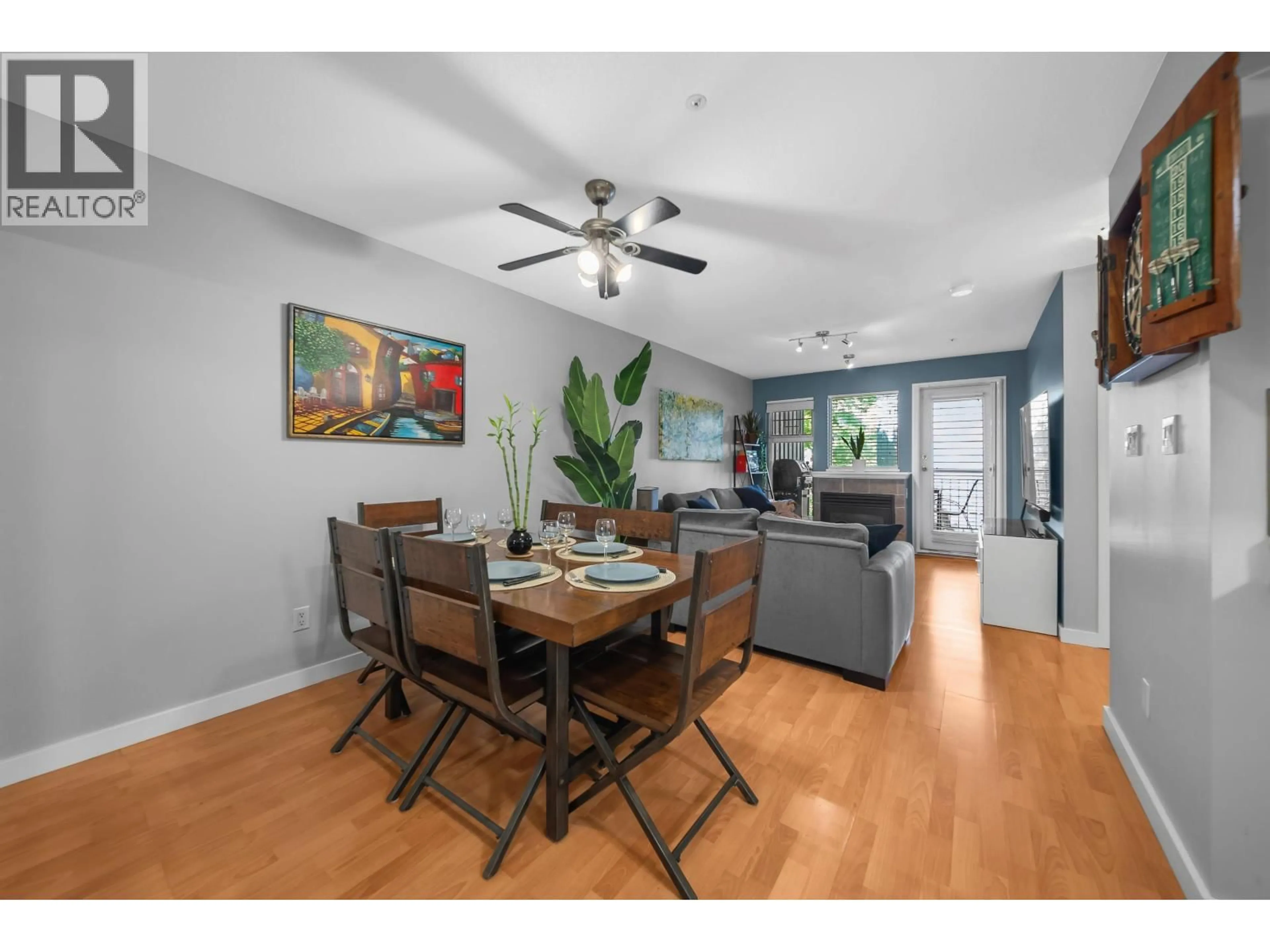 Open concept kitchen, wood/laminate floor for 207 - 3085 PRIMROSE LANE, Coquitlam British Columbia V3B7S3