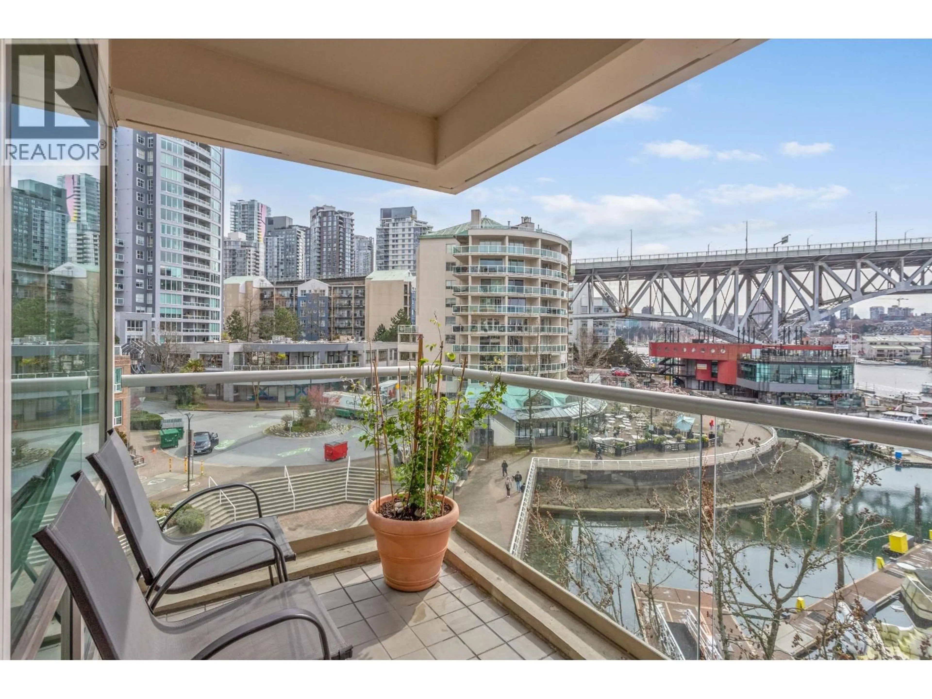 Balcony in the apartment, water/lake/river/ocean view for 504 - 1600 HORNBY STREET, Vancouver British Columbia V6Z2S4