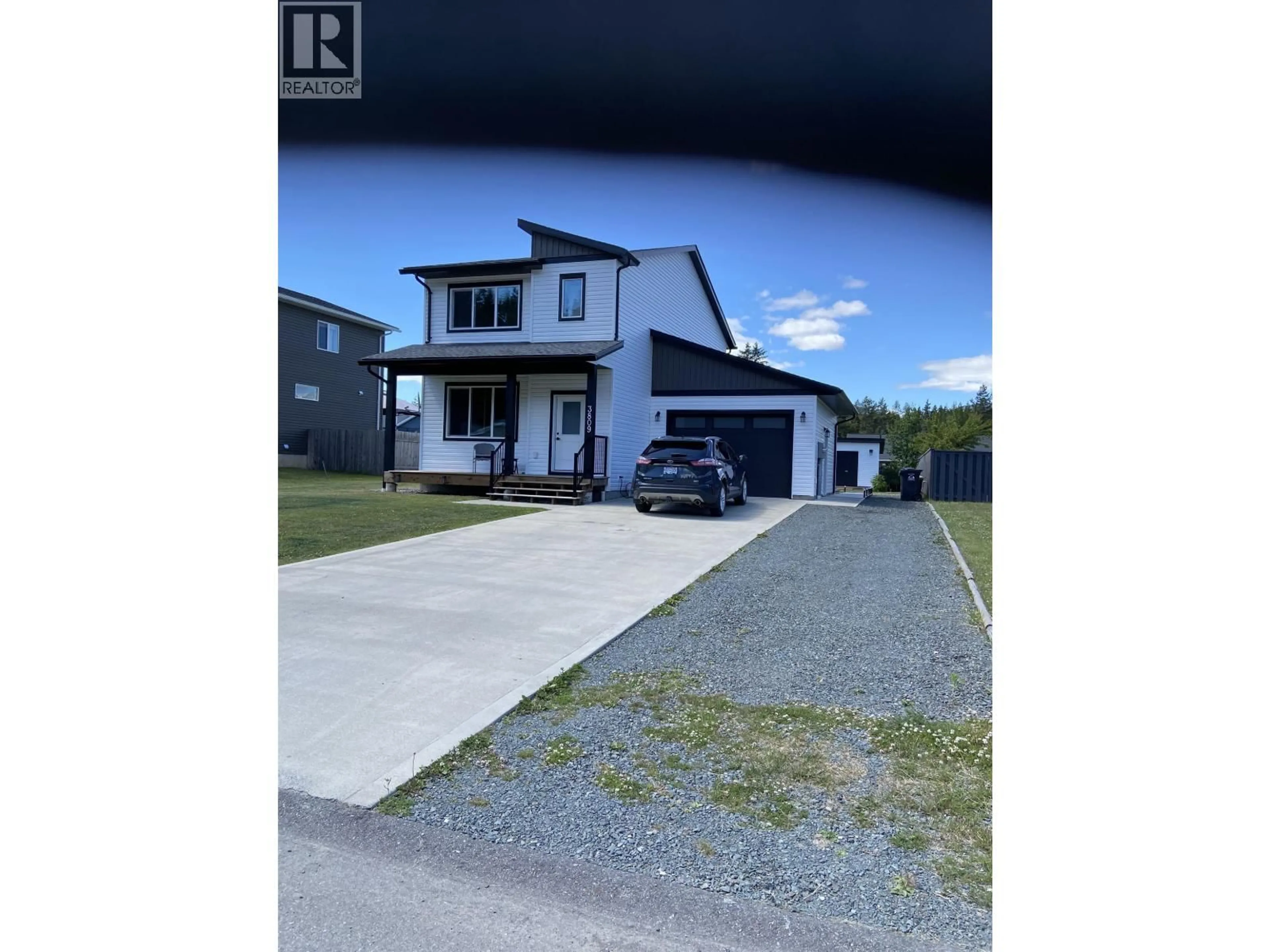 A pic from outside/outdoor area/front of a property/back of a property/a pic from drone, street for 3809 WIRTL STREET, Terrace British Columbia V8G0K7
