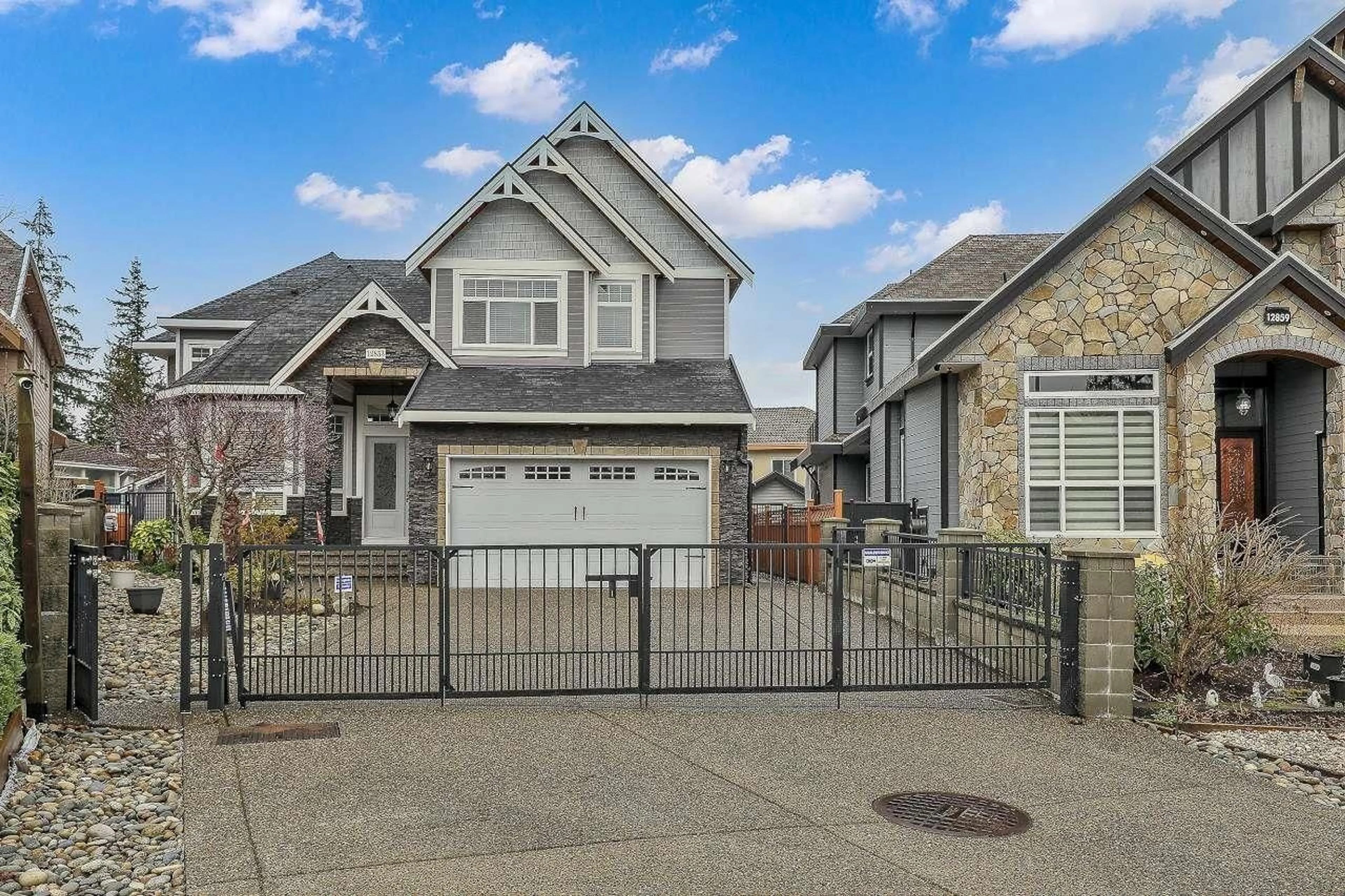 Home with vinyl exterior material, street for 12853 63A AVENUE, Surrey British Columbia V3X1S4