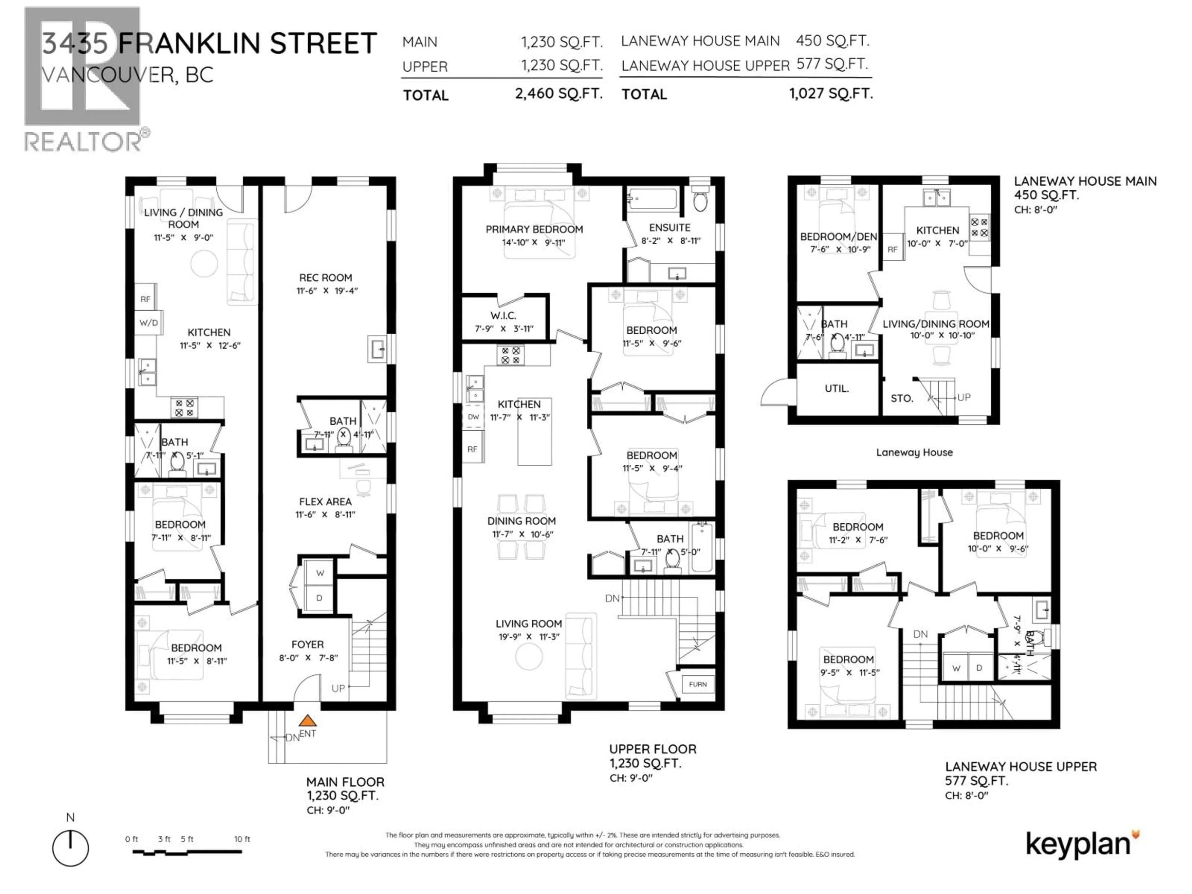 Floor plan for 3435 FRANKLIN STREET, Vancouver British Columbia V5K1Y4