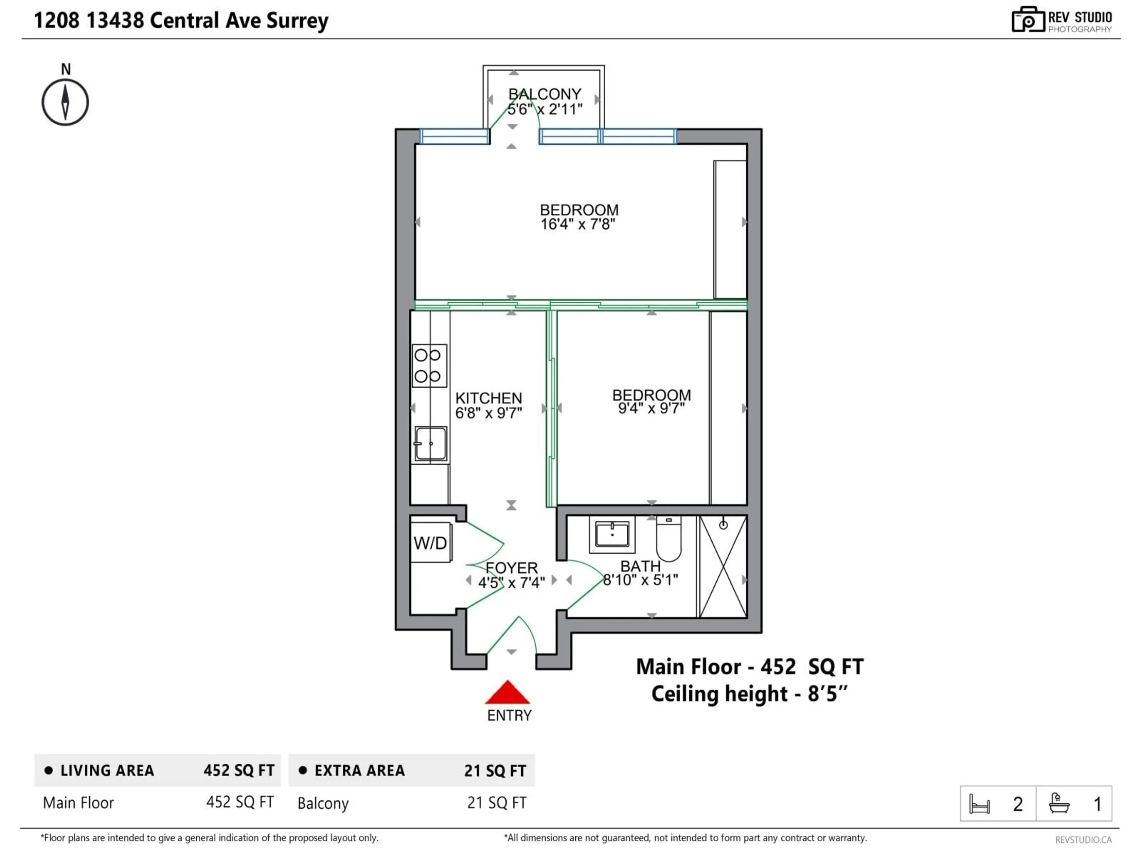 Floor plan for 1208 - 13438 CENTRAL AVENUE, Surrey British Columbia V3T0N2